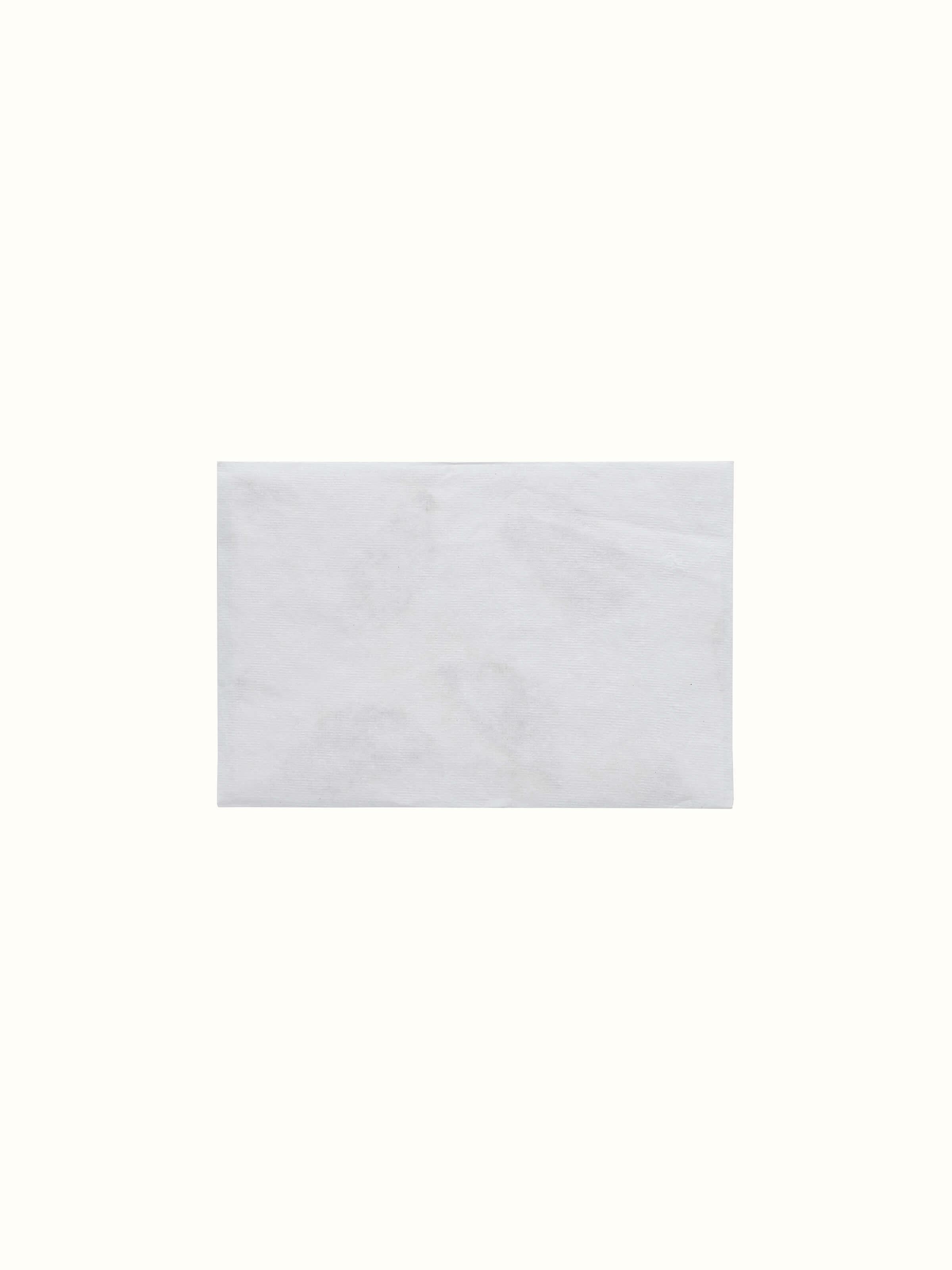 Front view of Auroville Handmade Paper Money Envelopes in White (3 pcs) showcasing elegant design.