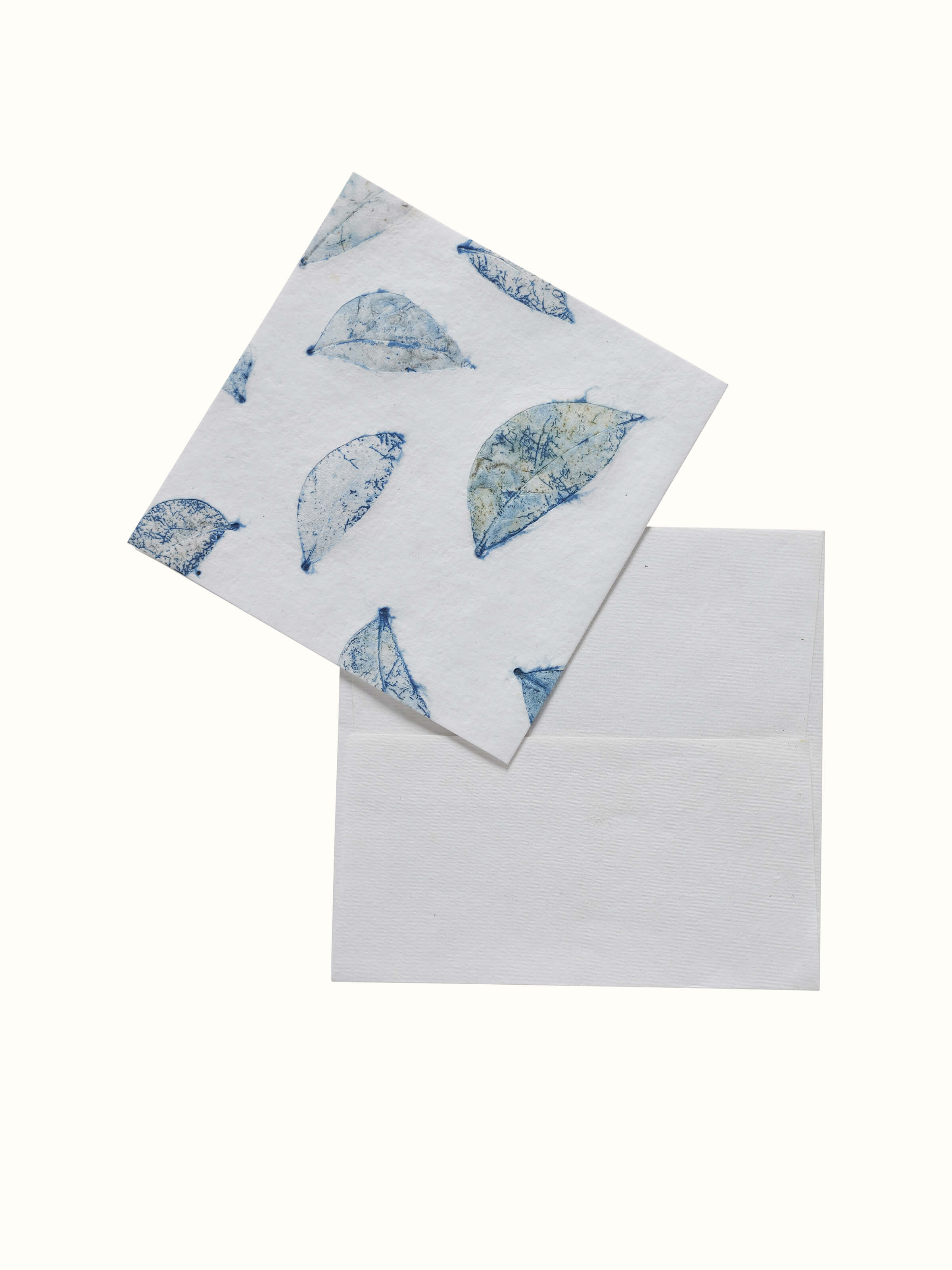Set view of Auroville handmade white paper money envelopes, featuring their elegant design and texture