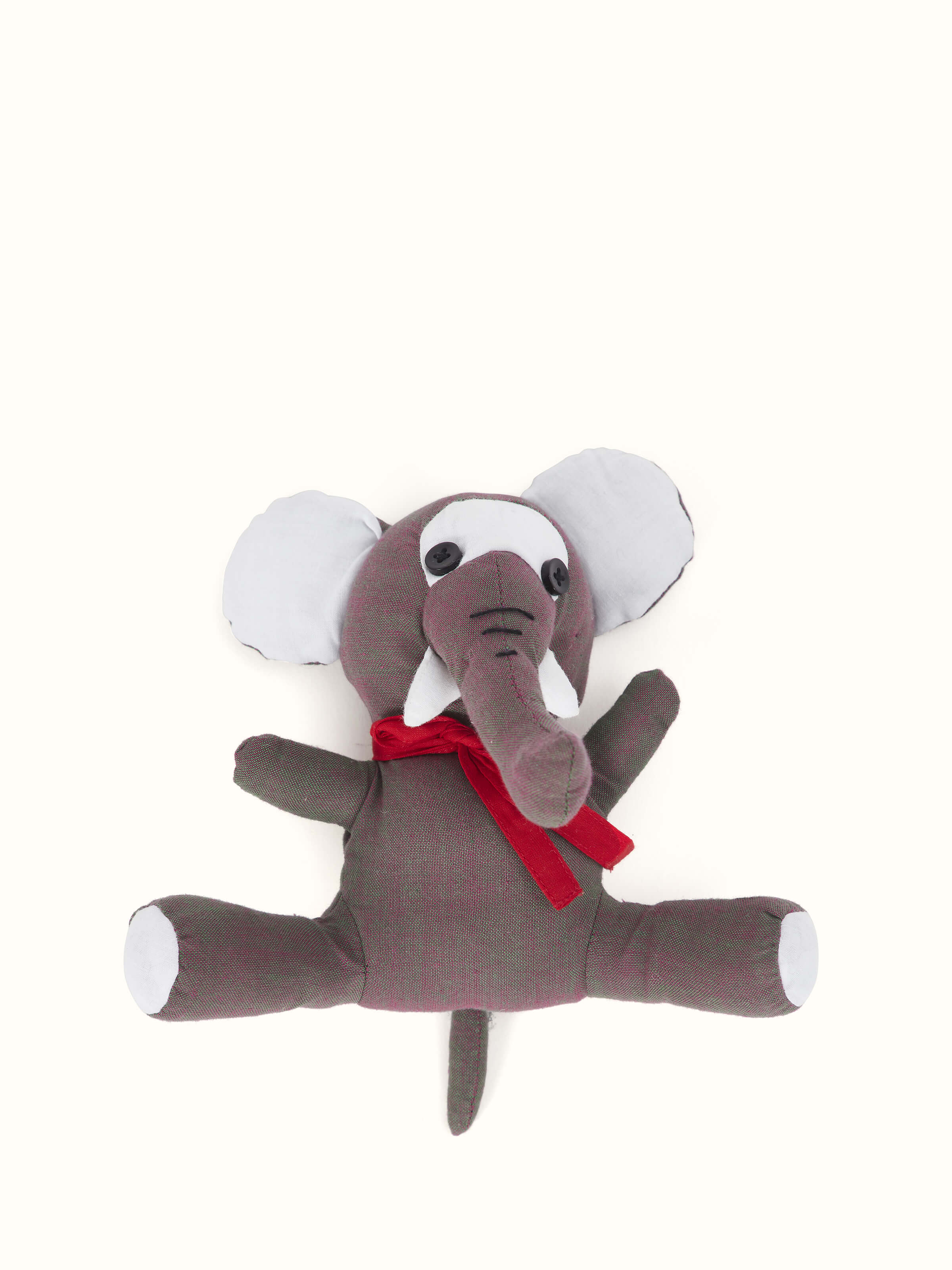 Close-up view of Cotton & Polyester Doll Dress Set focusing on the embroidery and color details.