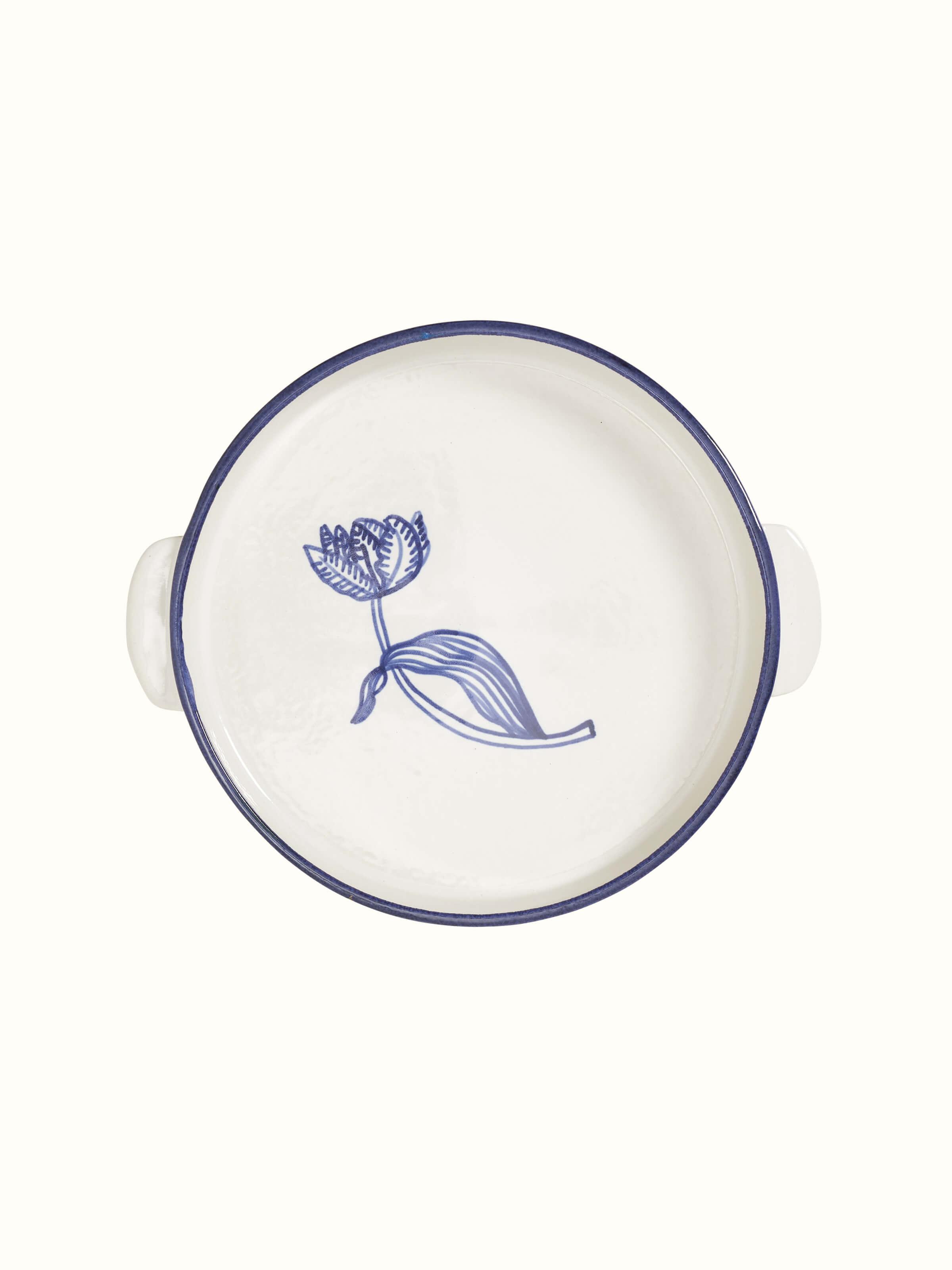 Front view of Khurja Pottery Ceramic Serving Trays in vibrant colors showing the complete set.