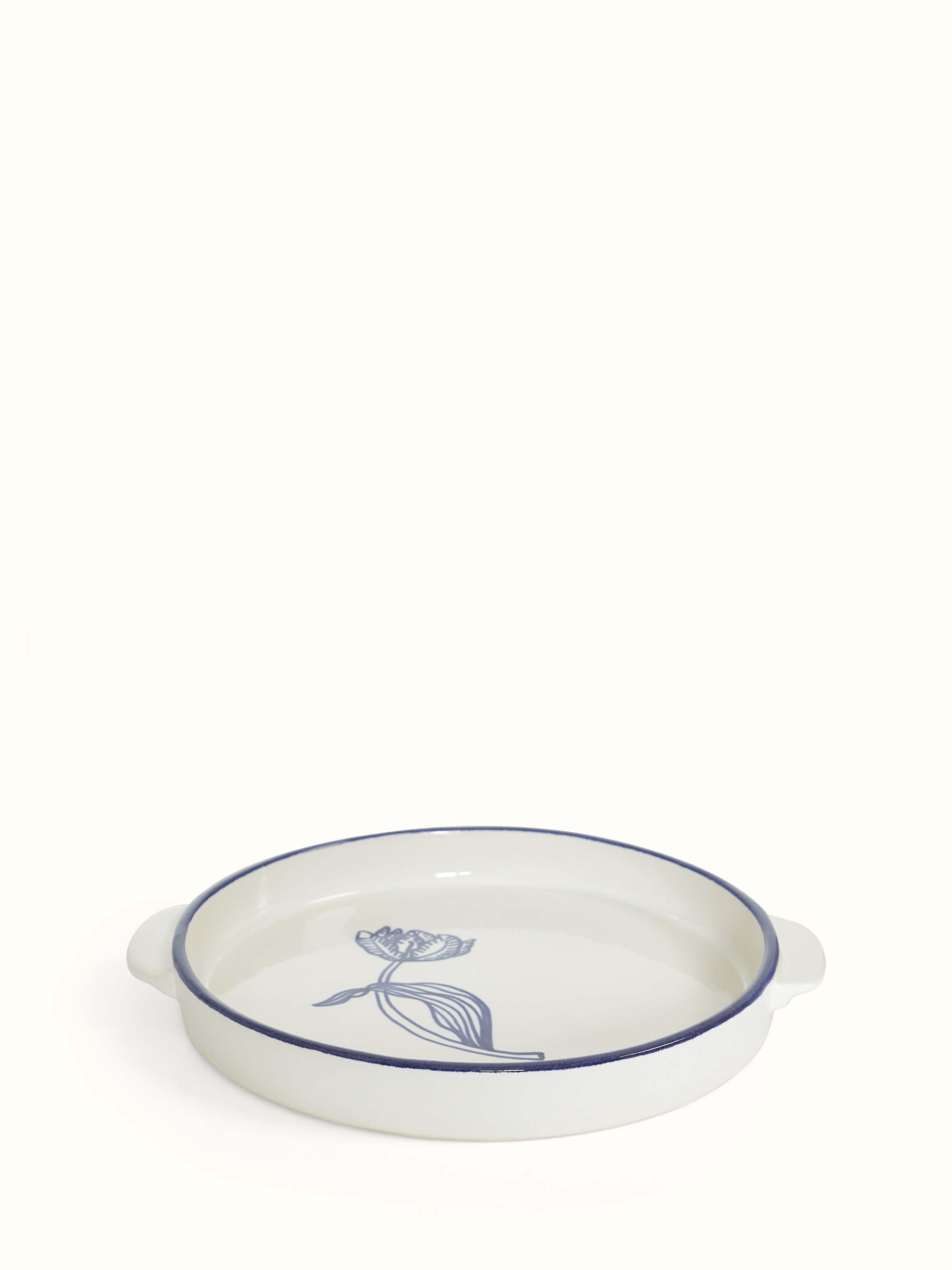 Close-up of Khurja Pottery Ceramic Serving Trays emphasizing design details and quality.