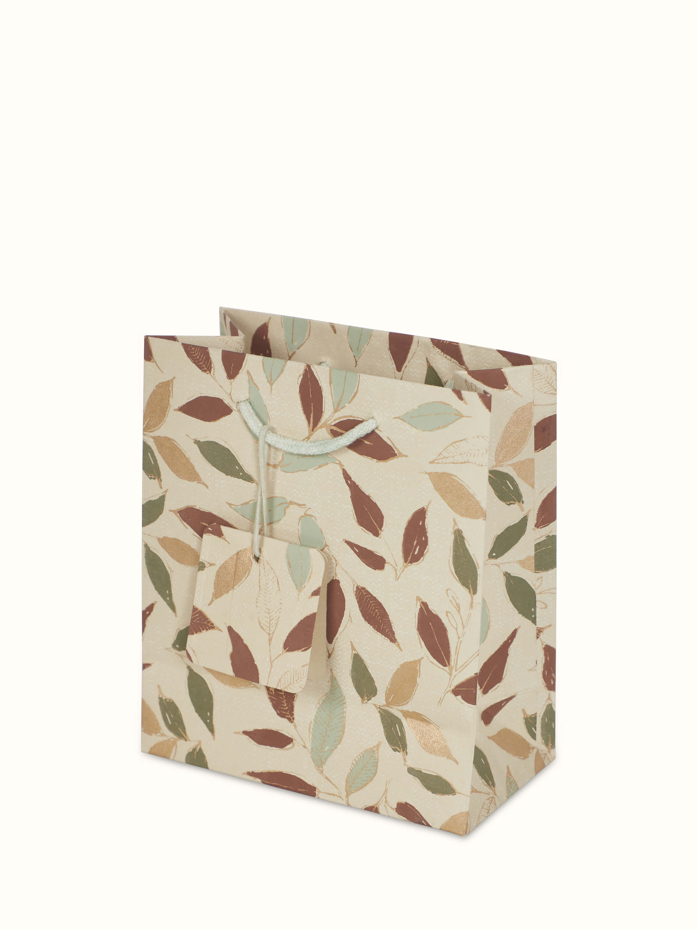 Detailed view of handmade paper gift bags in white (3 pcs), focusing on the intricate paper details.