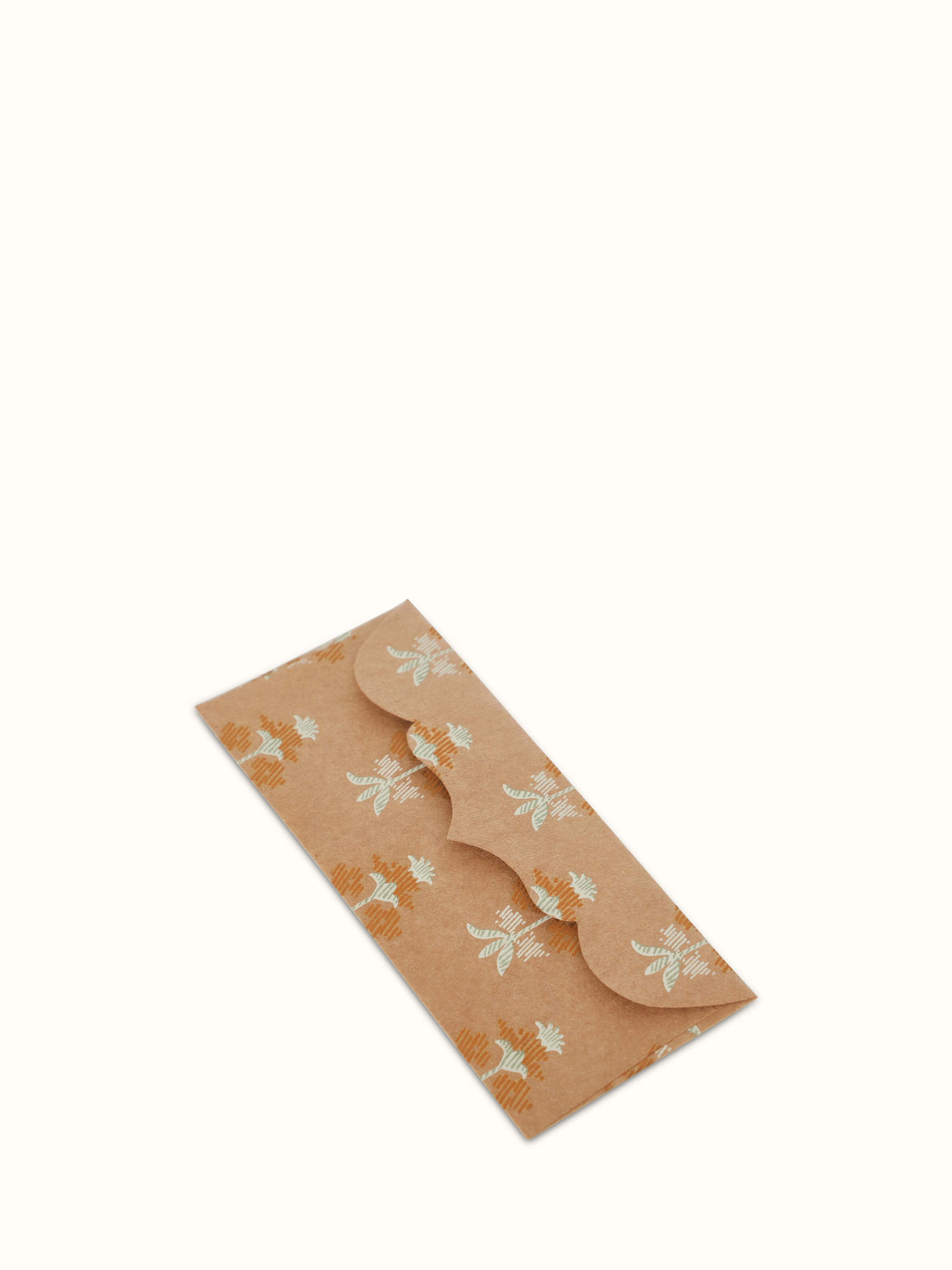 Close-up of Handmade paper money envelopes white (6 pcs)