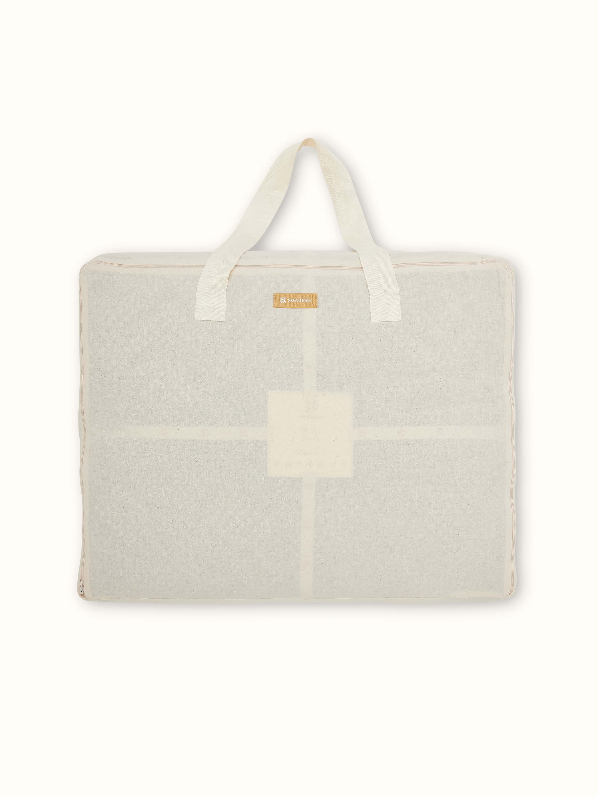 Another angle of Rambagh Grey Ombre Geo Cotton Sanganeri Block Printed Double Quilt highlighting the quilt's full design and ombre effect.