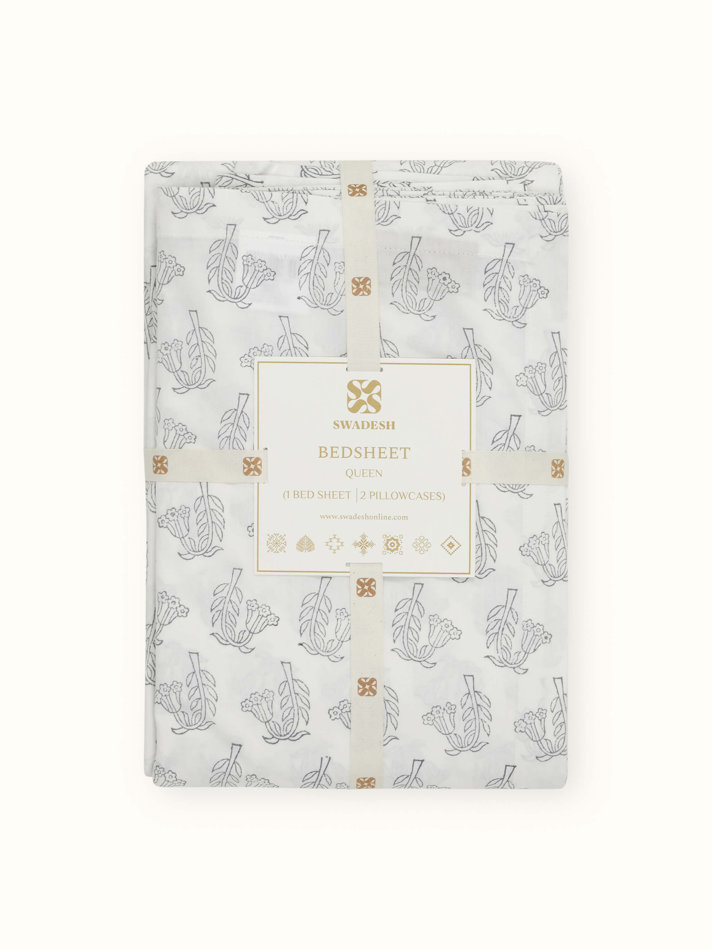 Alternate view of Anika Green Floral Cotton Linen Sanganeri Block Printed Table Runner, illustrating its use in a dining setting.