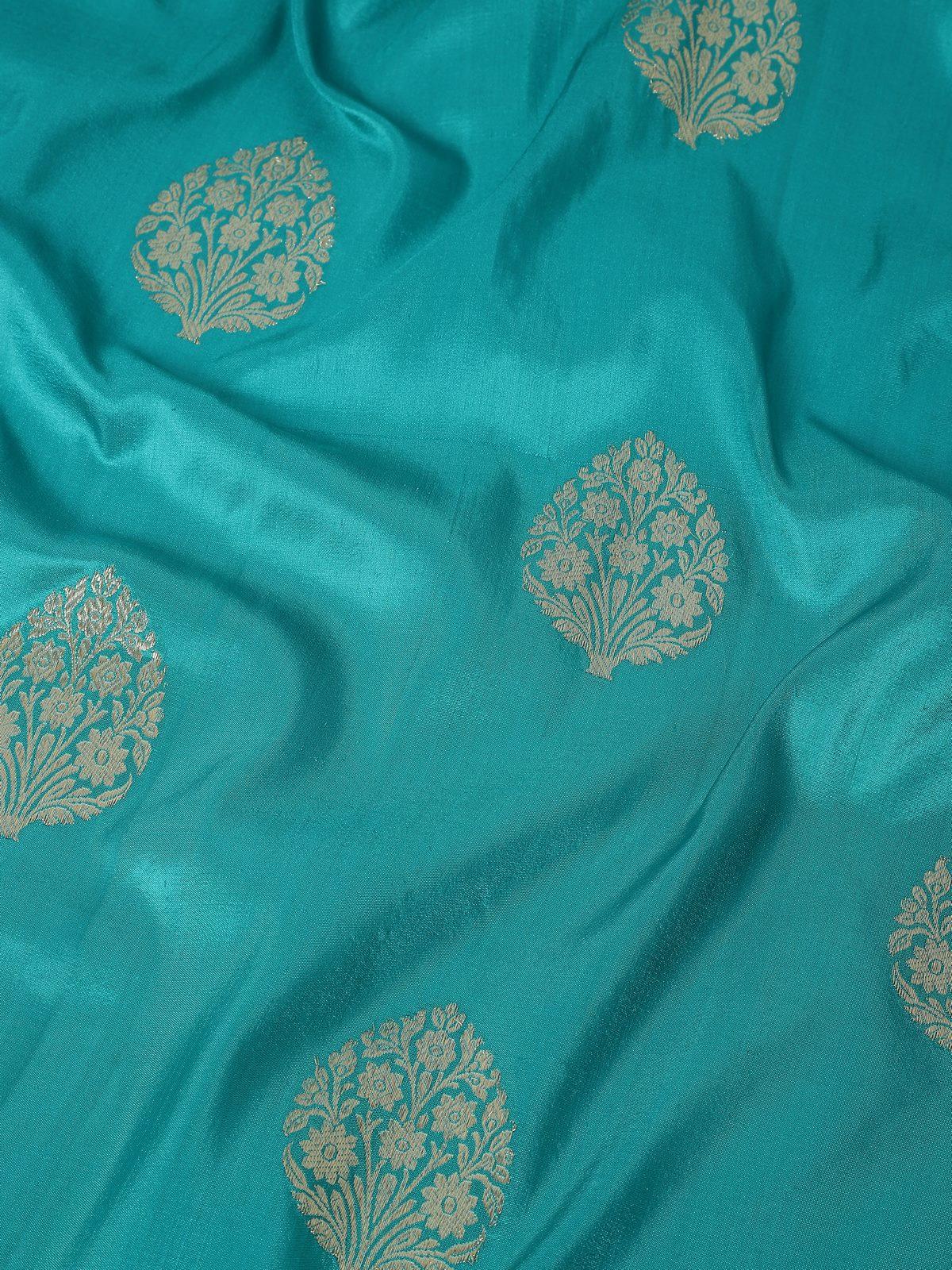 Light Green Silk Banarasi Dupatta