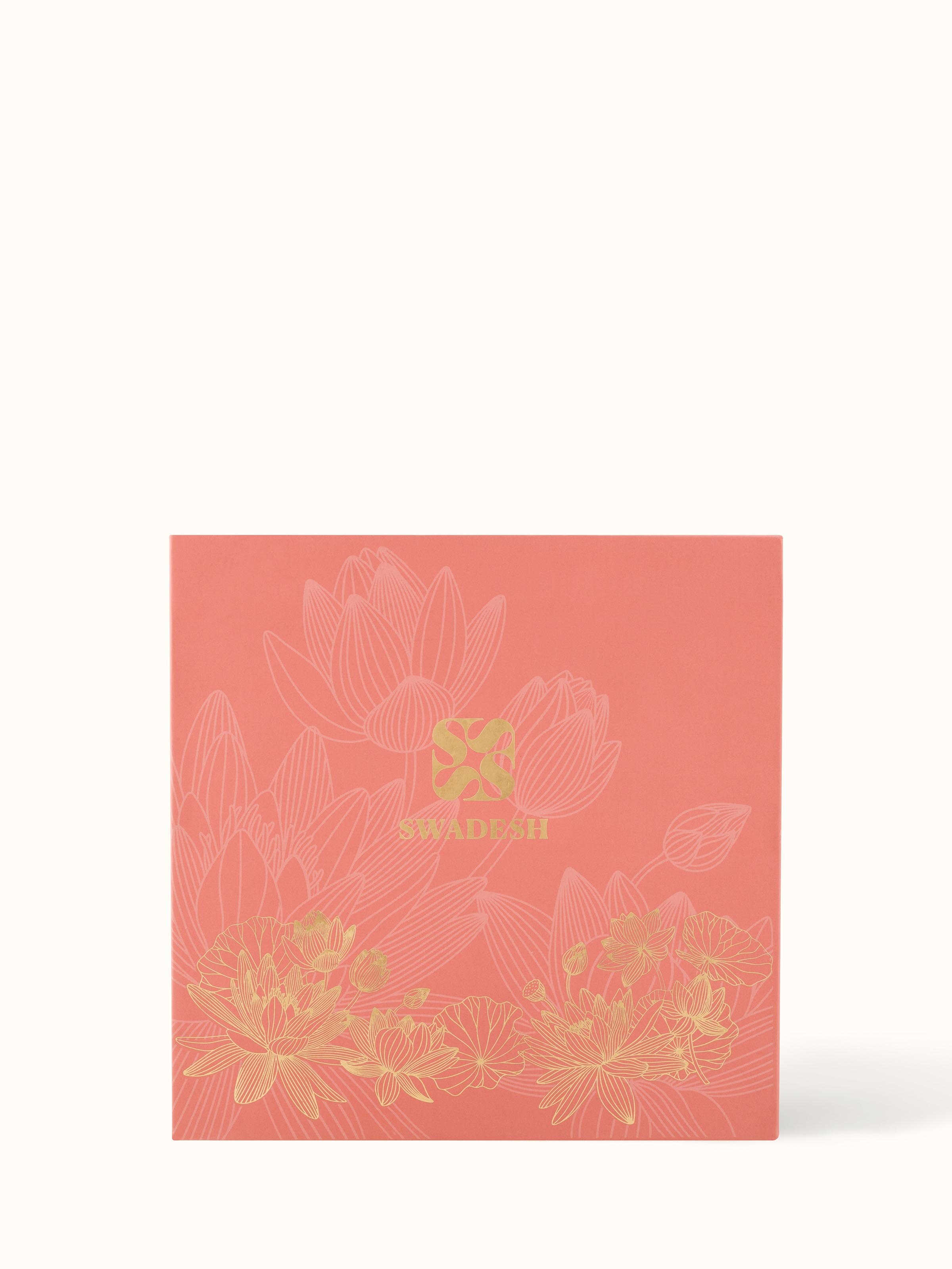 Top view of the brass candle with two wicks, displaying its elegant and functional design.