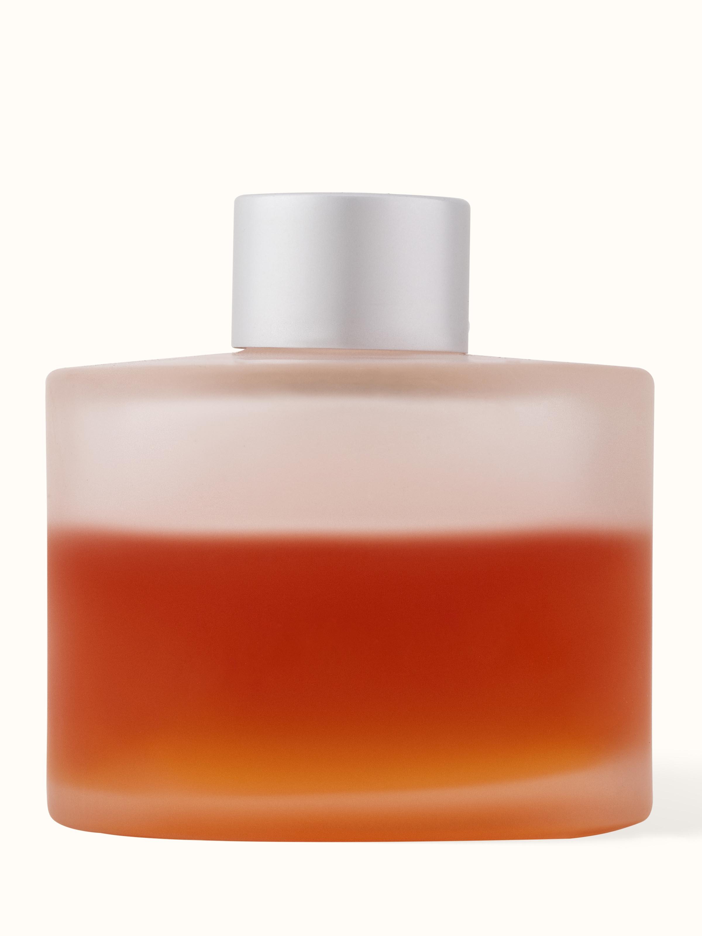 Front view of Tuberose Aroma Reed Diffuser (50 ml) displaying the bottle's elegant design and clear labeling.