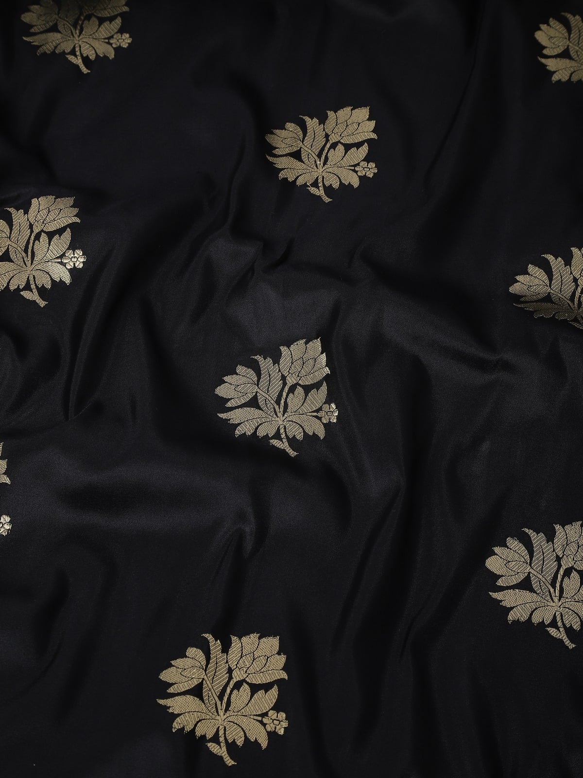 Black Silk Banarasi Dupatta