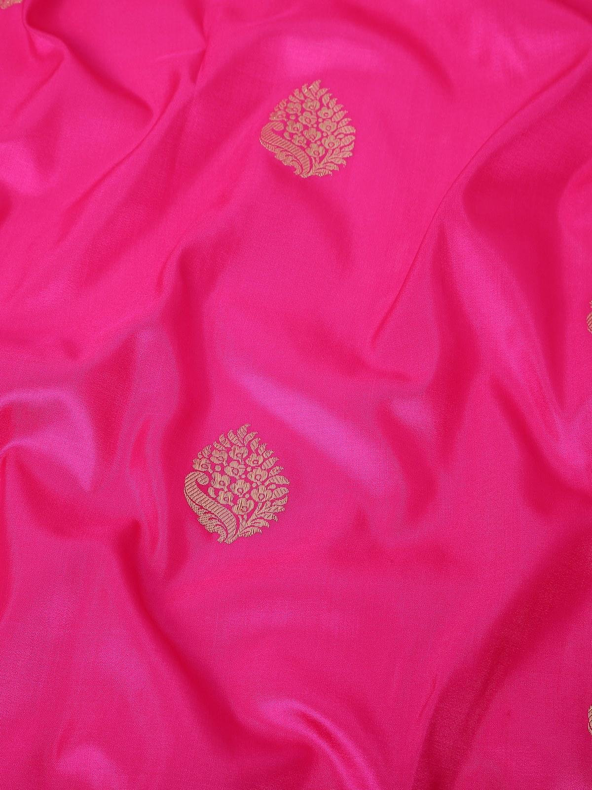 Pink Silk Banarasi Dupatta
