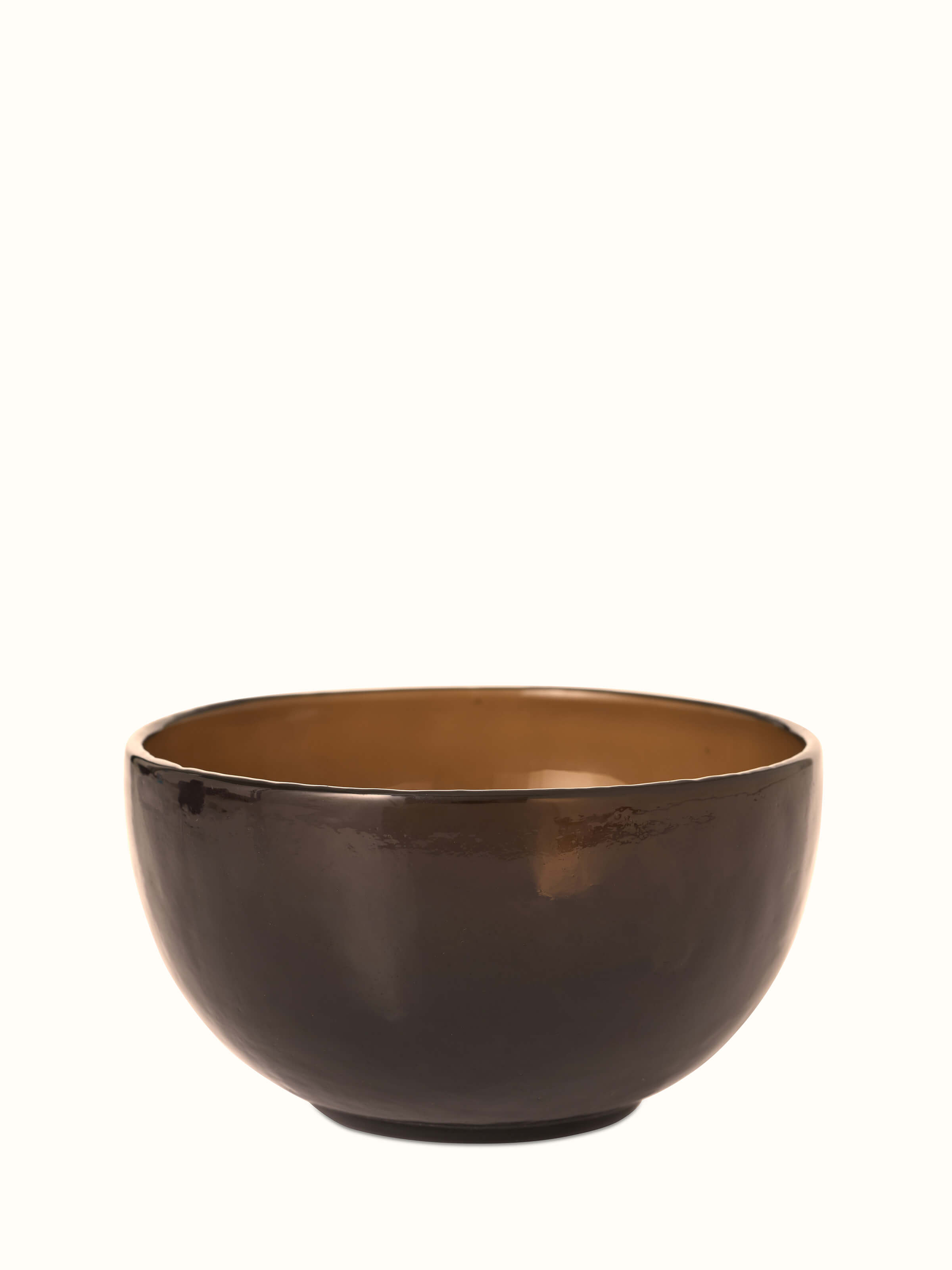 Front view of Firozabadi glass work serving bowls (3 pcs) highlighting the elegant glass design and craftsmanship