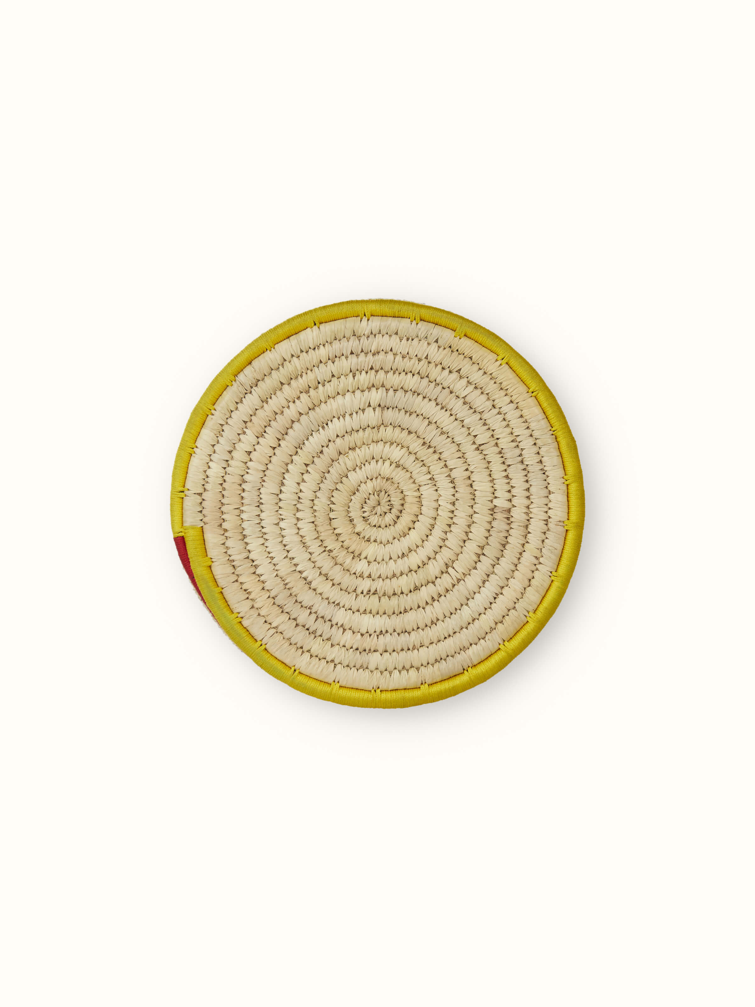 3D view of Natural kanshi fibre laundry basket with handle