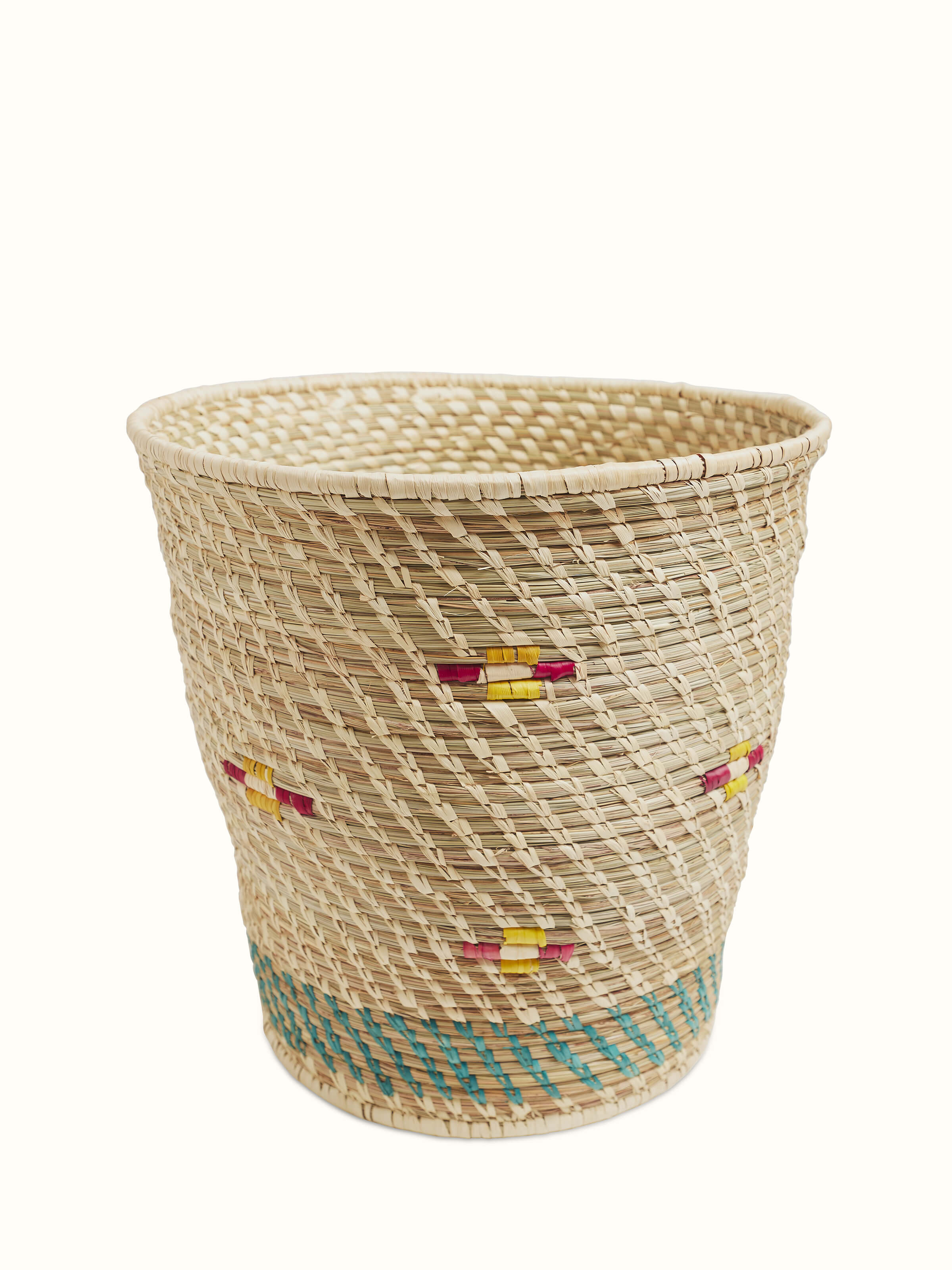 Front view of Natural Kanshi Fibre Planter showcasing eco-friendly material