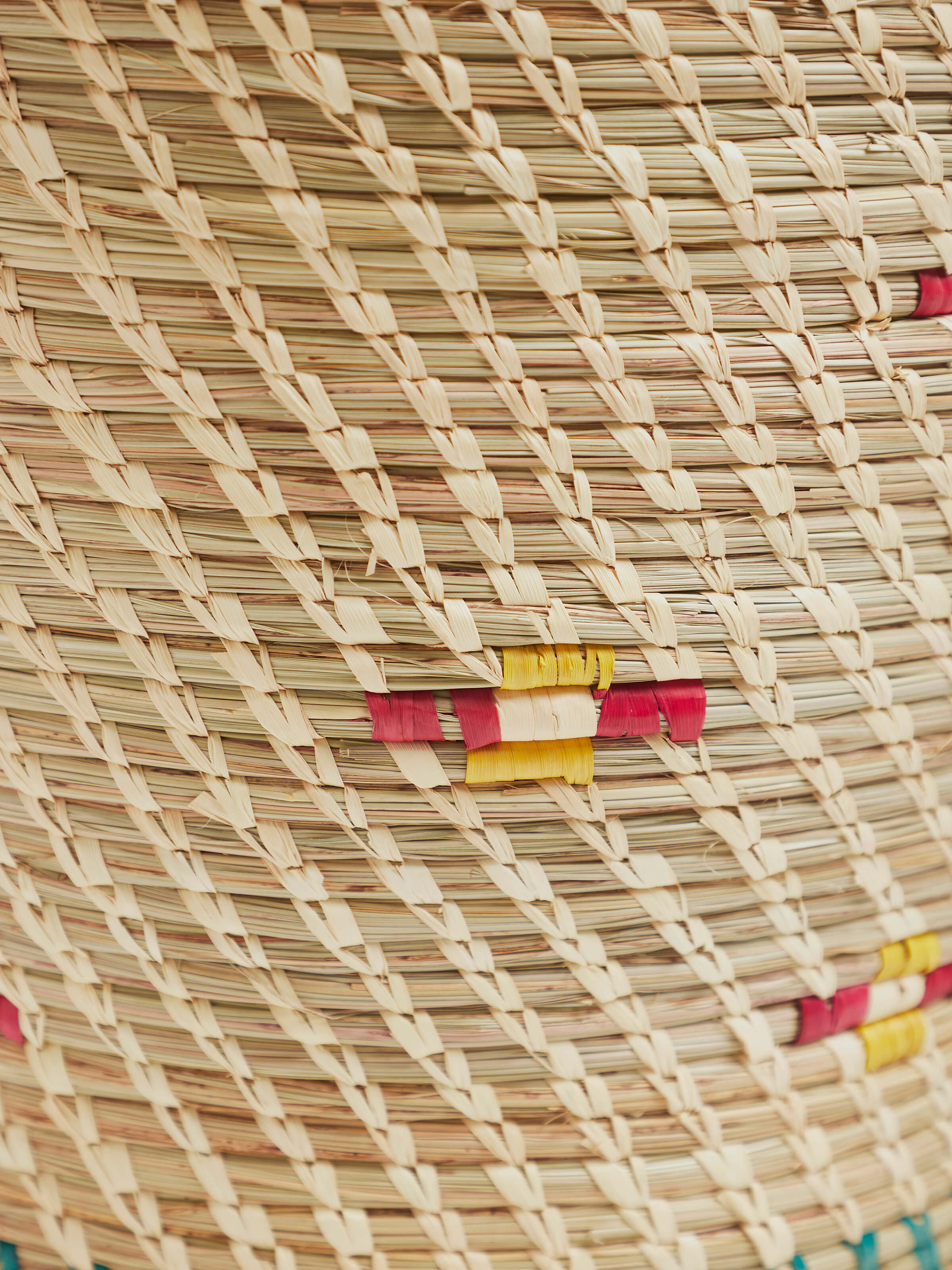 Back view of Natural Kanshi Fibre Planter showing its sturdy build