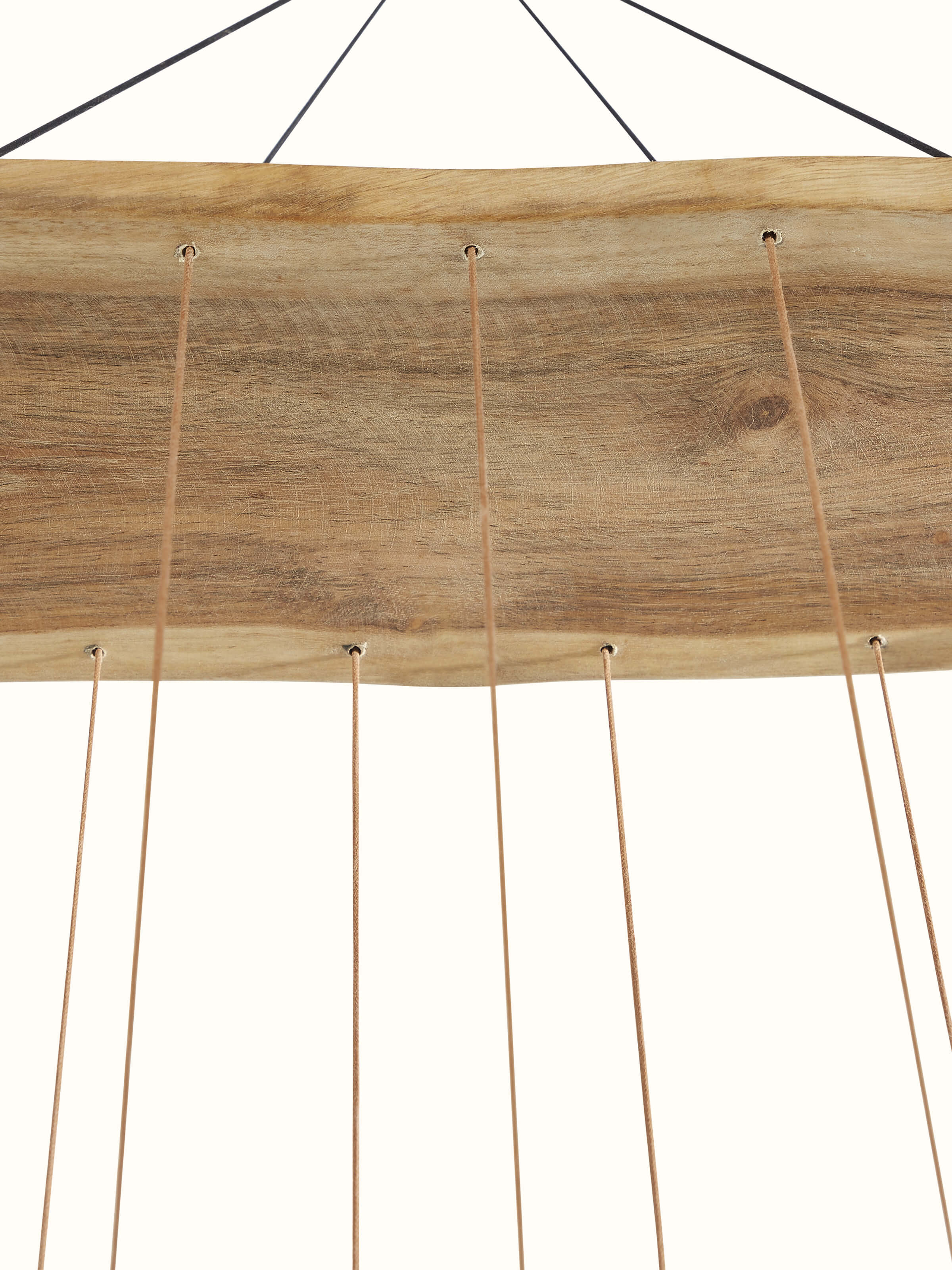 Close-up side view of Melodious Ceramicware Clay Wind Chime, showcasing the detailed craftsmanship and hanging elements.