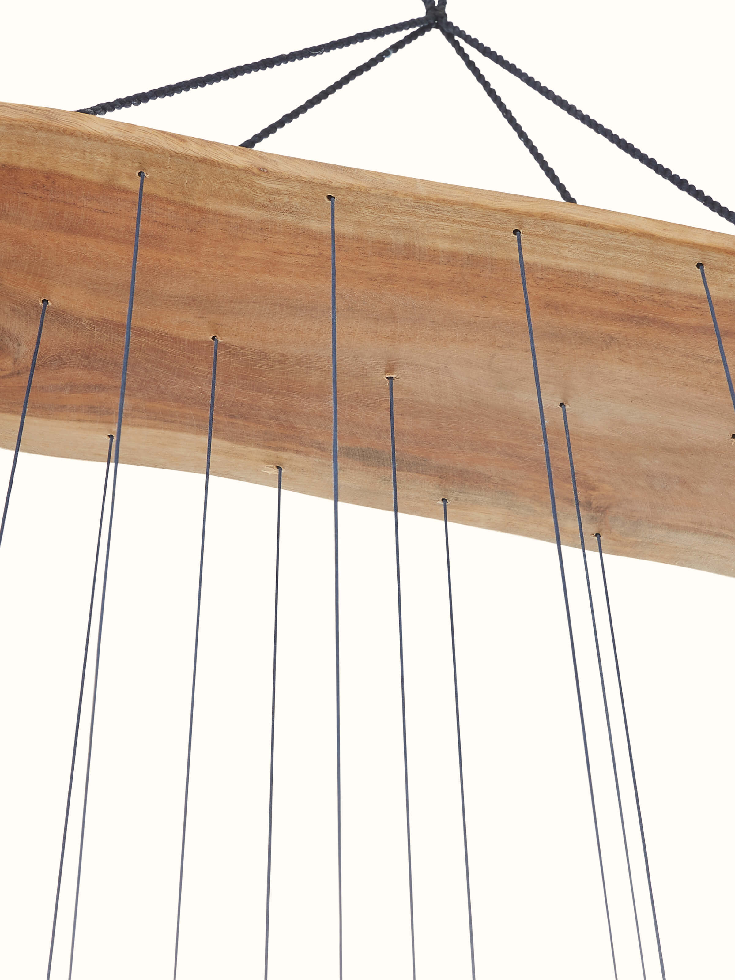 Close-up of ceramicware clay wind chime emphasizing its craftsmanship