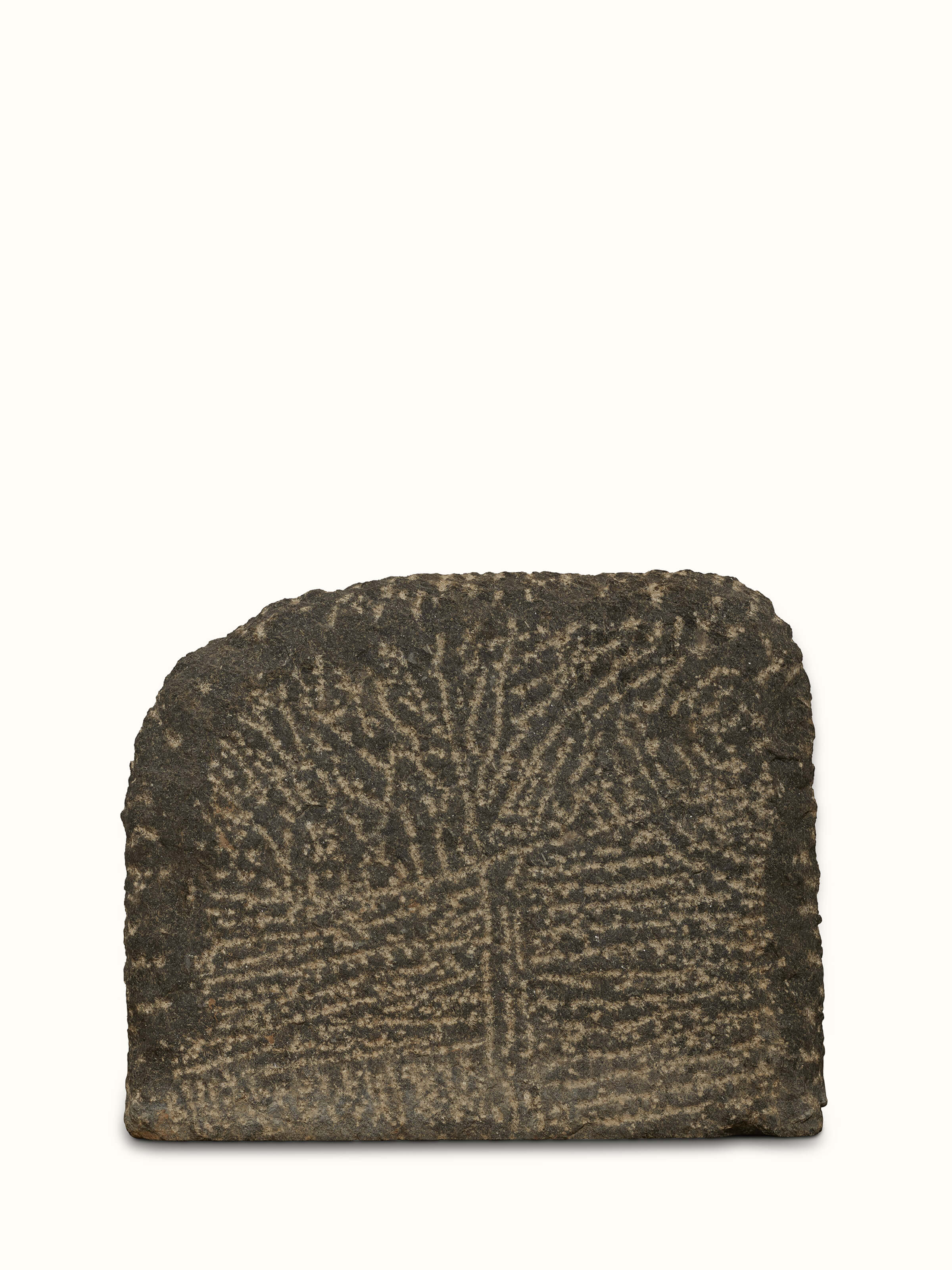 Top view of Adambara carved stone shore elephants sculpture showing the detailed carving and overall shape.