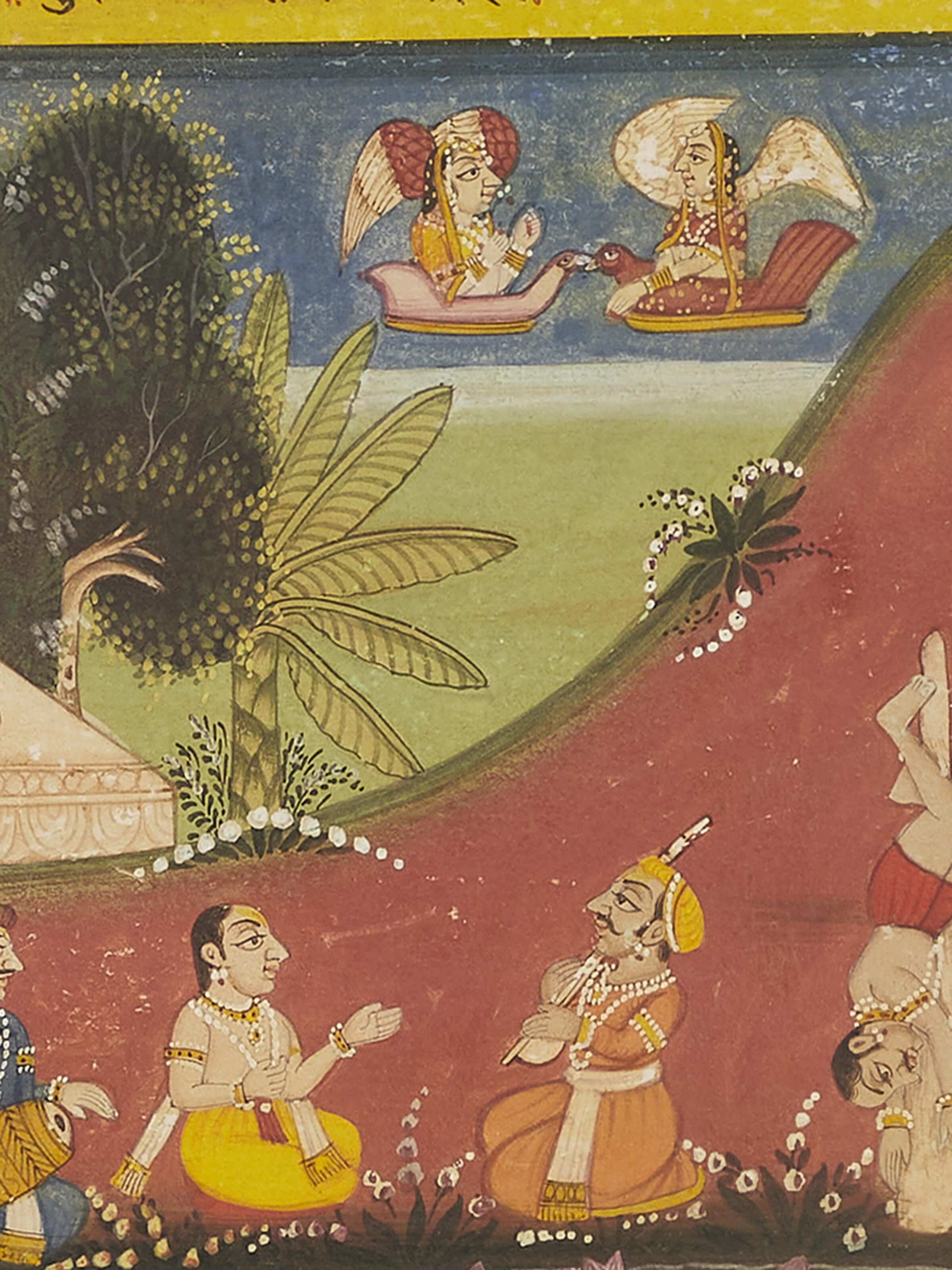 Detailed Pichwai geet govind painting showcasing its intricate artistry.