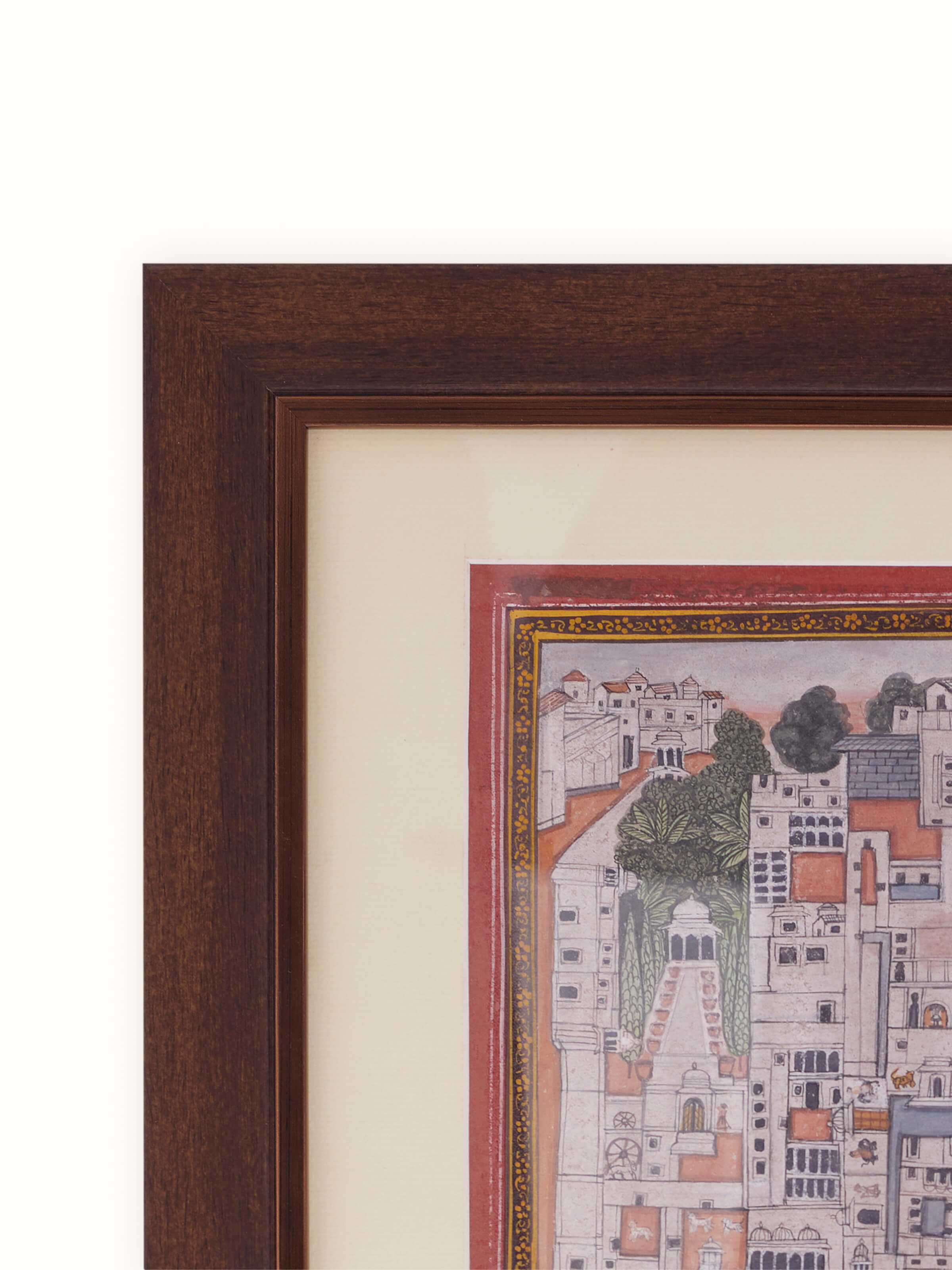 Side view of Pichwai Shreenathji in Nathdwara Temple Painting displaying depth and craftsmanship