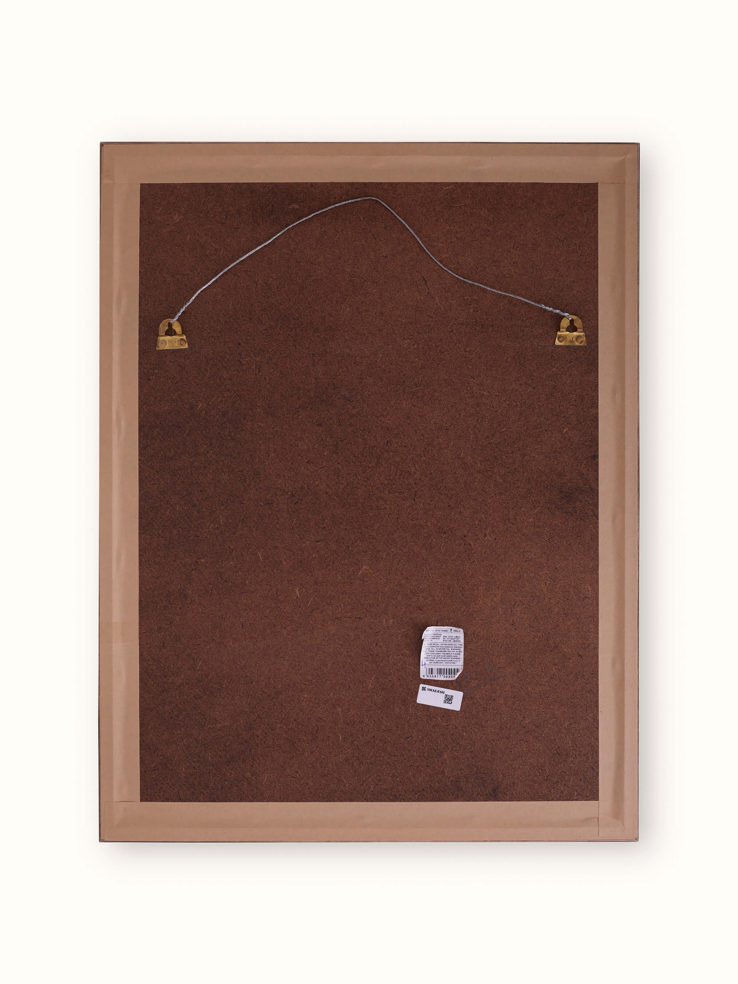 Side view of Pichwai Makhan Chori Painting showcasing its unique style