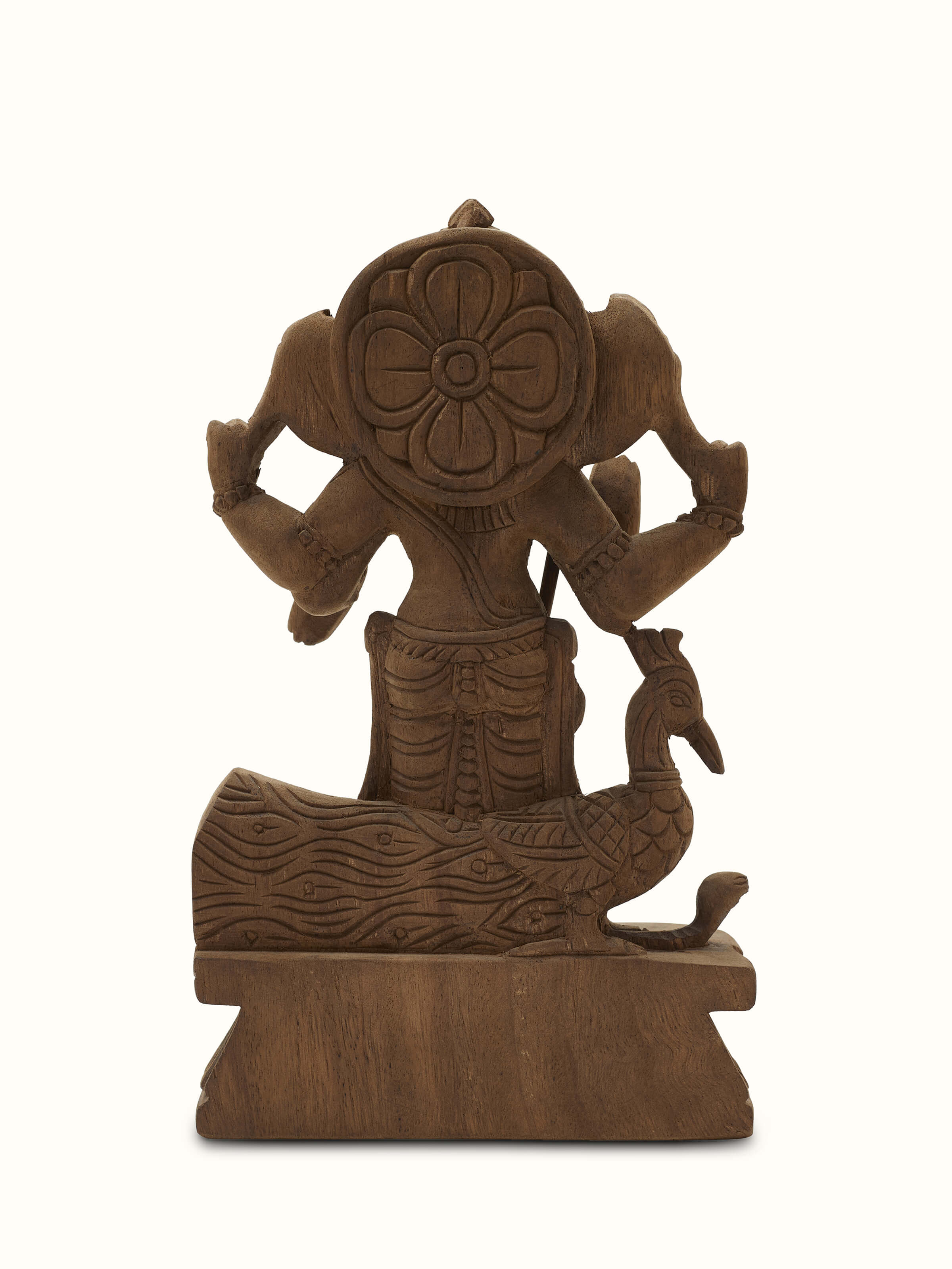 Karthikeya Carved Neem Wood Swamy Idol | Swadesh Online