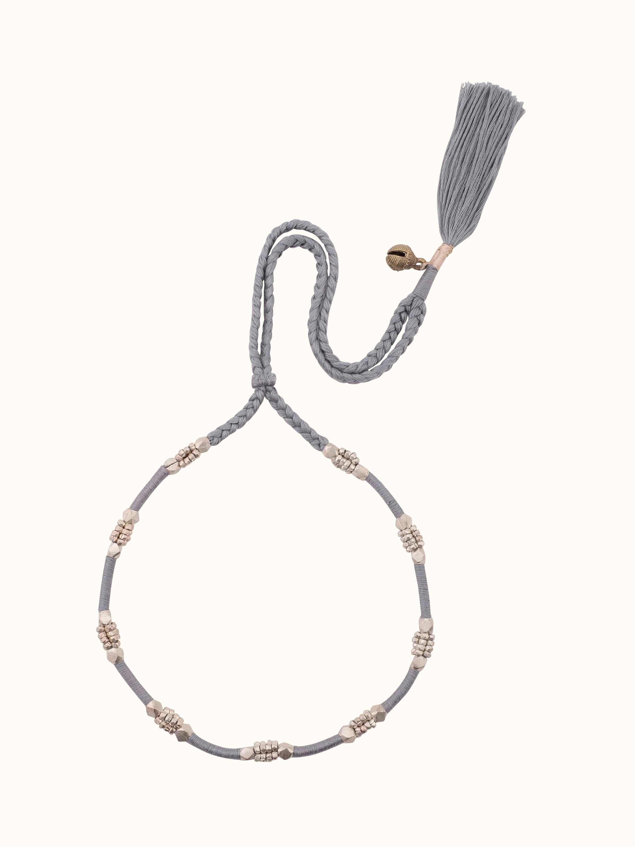 Front view of Dhokra choker set (2 pcs) showcasing the traditional design and intricate craftsmanship of both pieces.