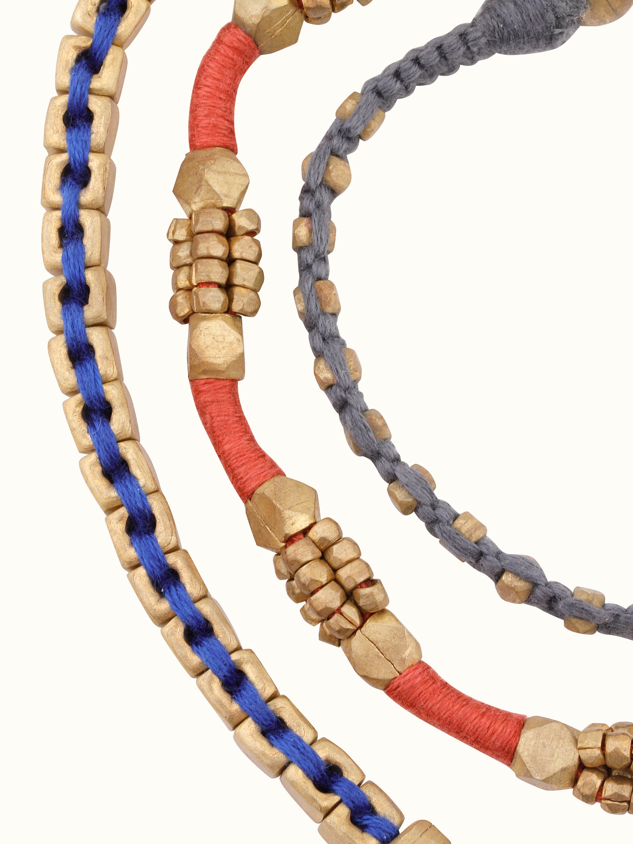 Detailed view of Dhokra Bracelet Set focusing on the intricate patterns and traditional finish.