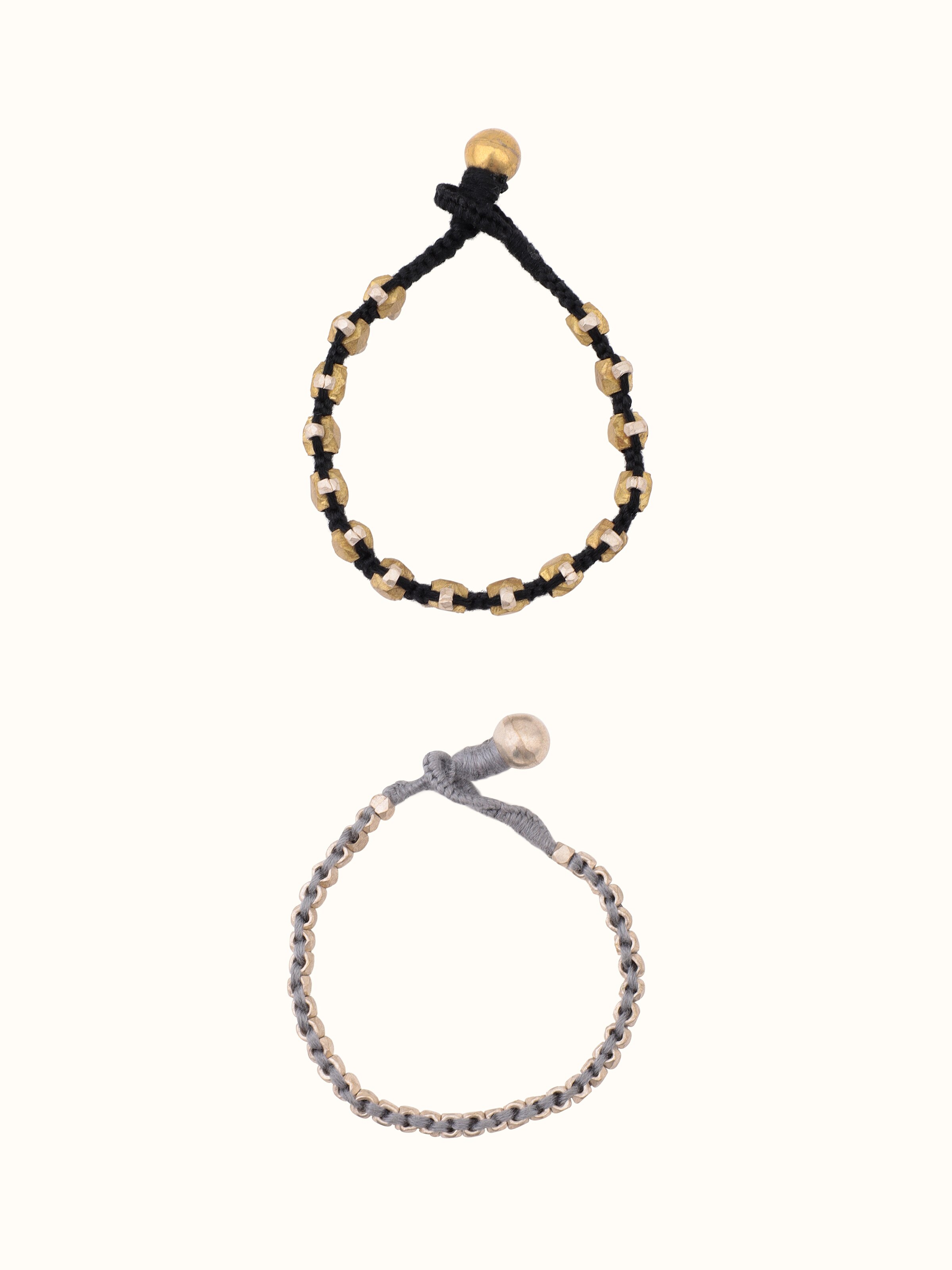 Front view of Prabhat Dhokra Bracelet Pack showcasing traditional handcrafted design.