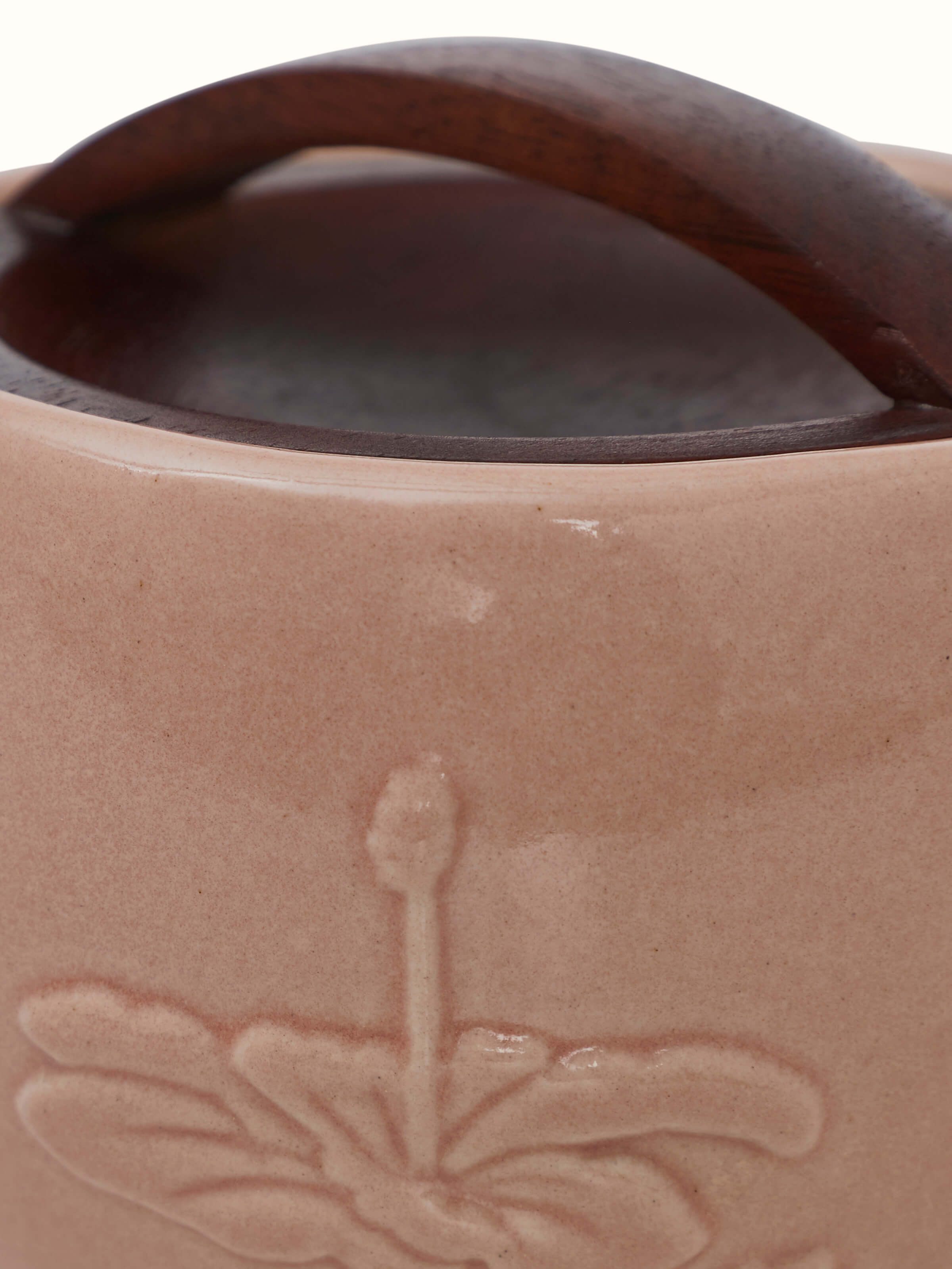 Alternate view of Studio Pottery Mango Wood & Stone Trinket Box showing different angles of the design.