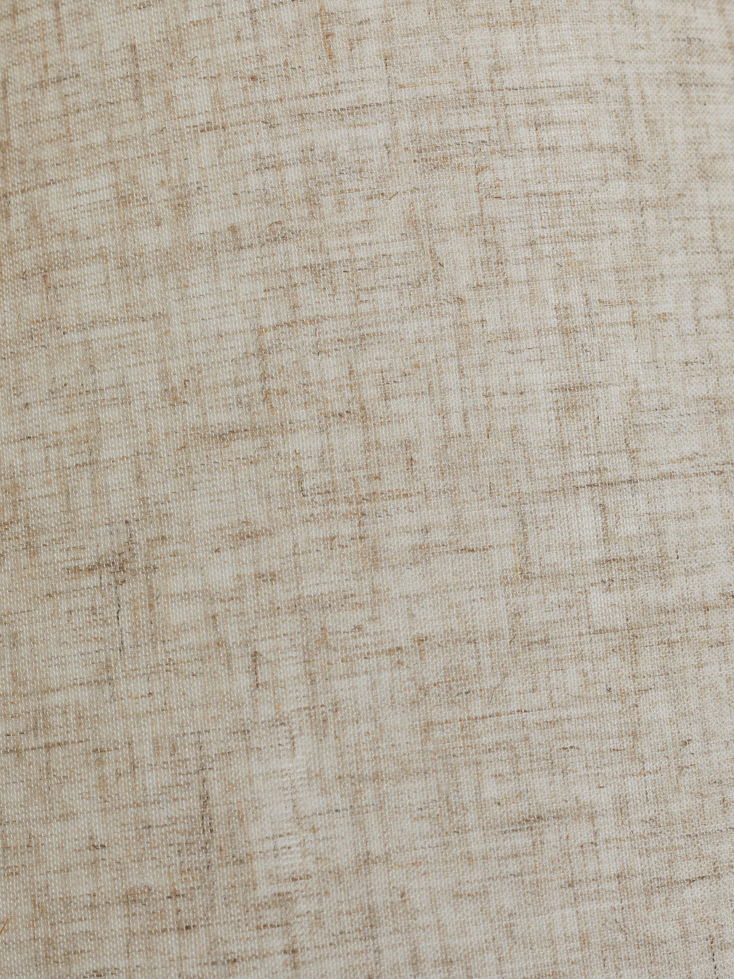 Detailed view of Studio pottery & cotton table lamp in grey color emphasizing the texture and shade design.