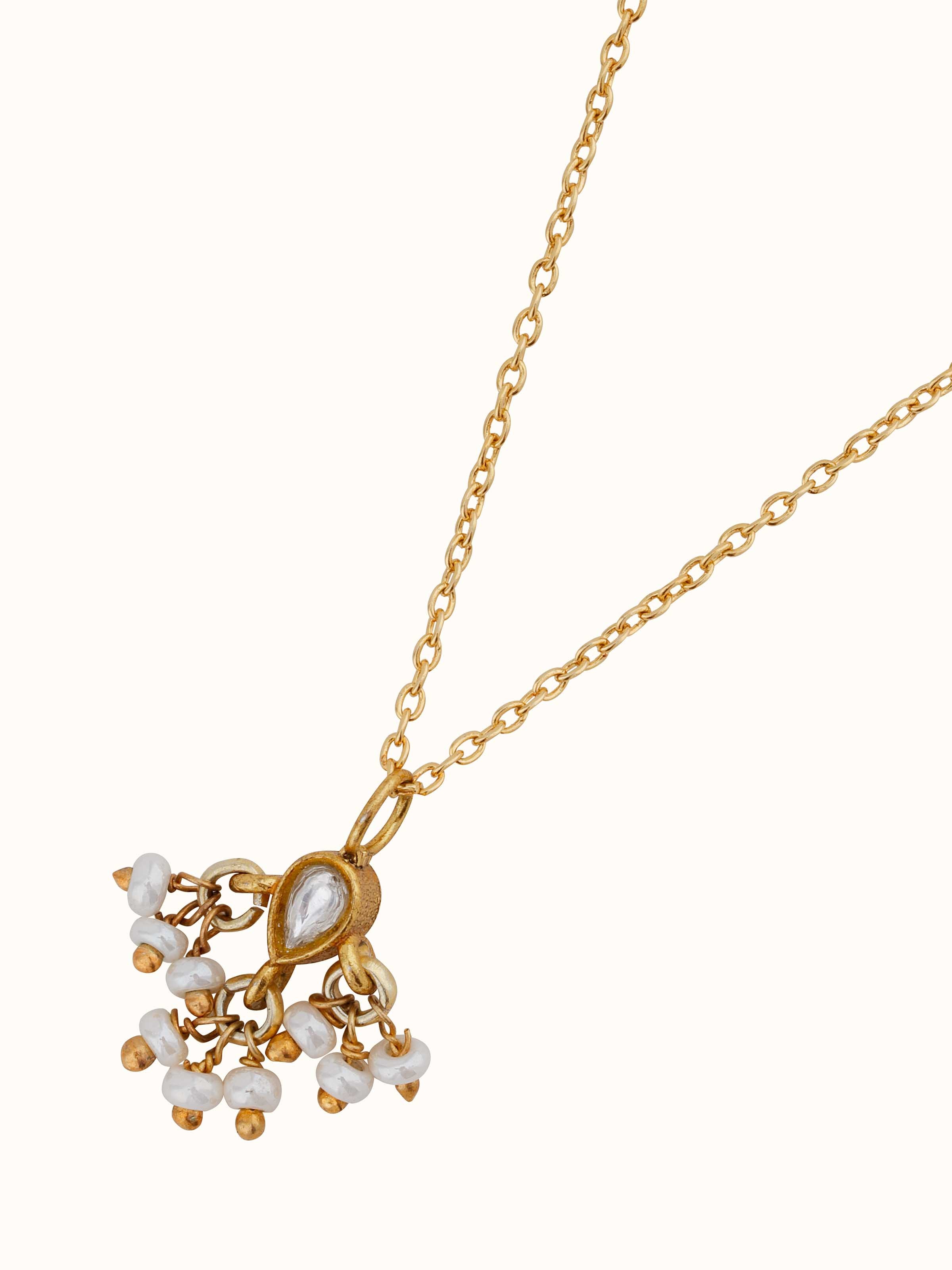 Overhead view of Silver Smithing Pendant & Chain Gift Set focusing on the pendant’s design and chain arrangement.