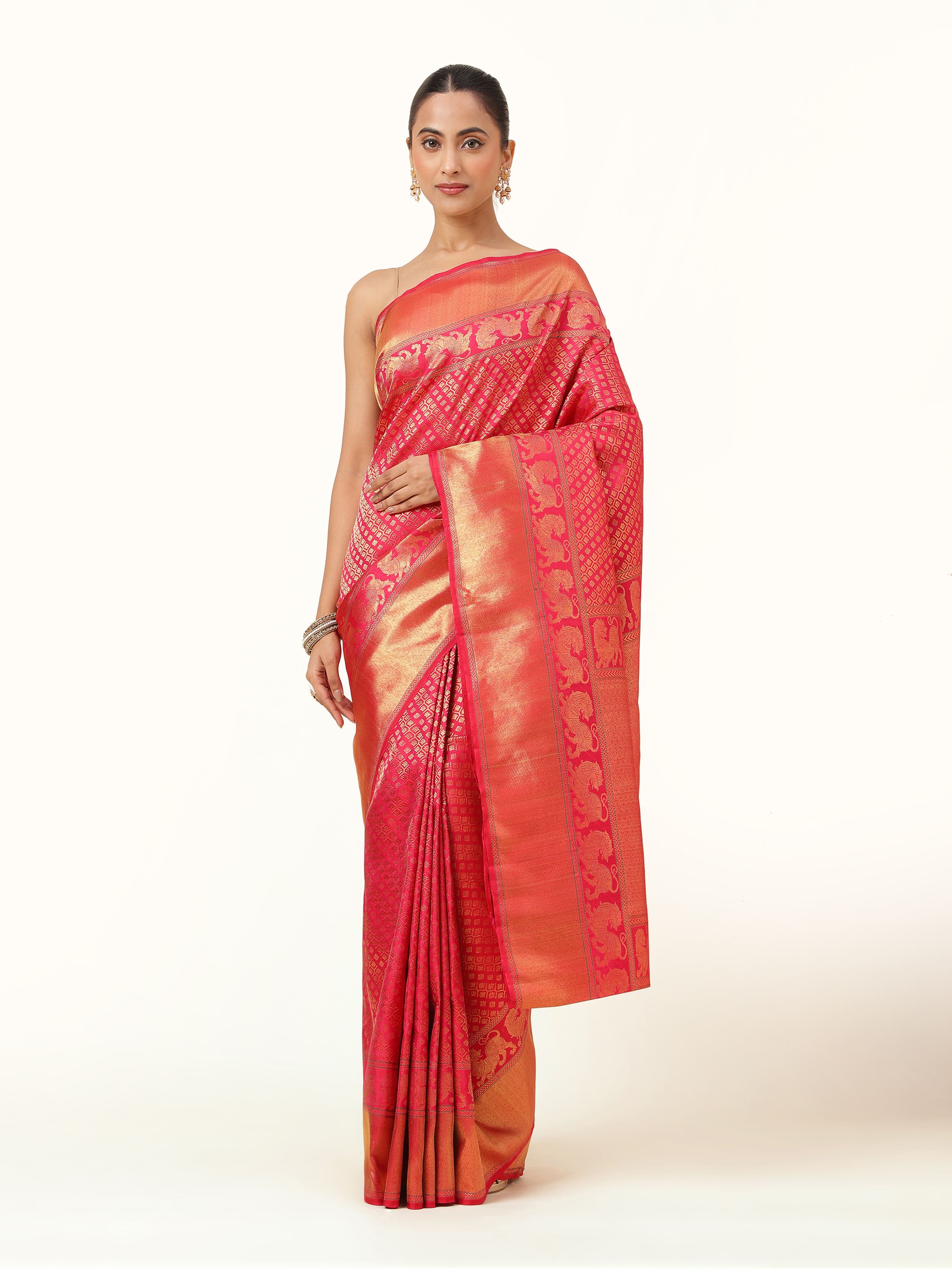 Red Silk Kancheepuram Saree