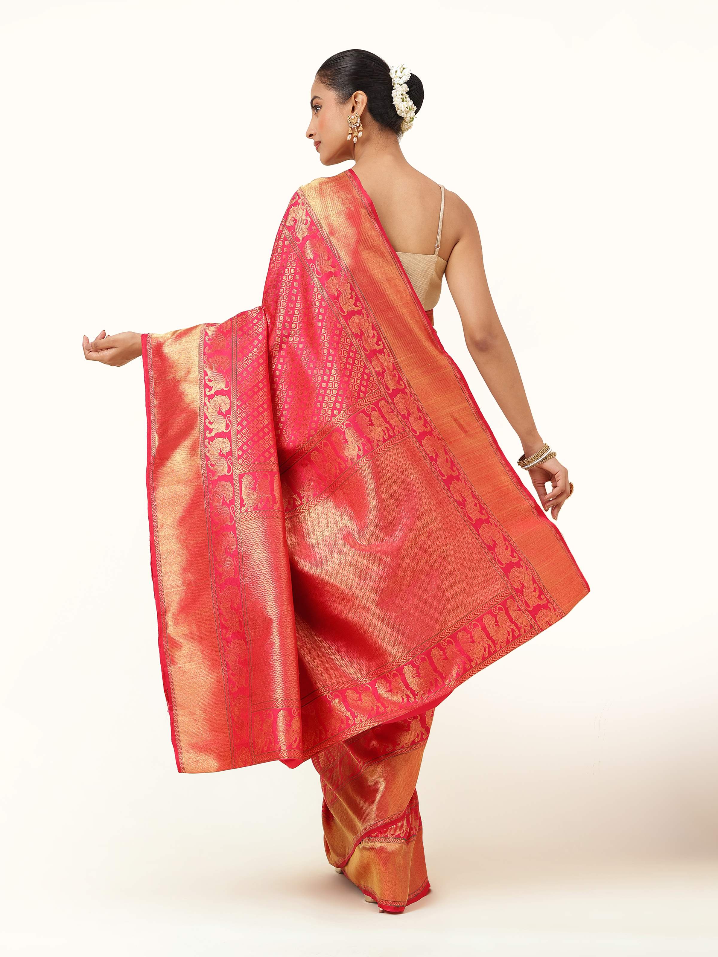 Red Silk Kancheepuram Saree