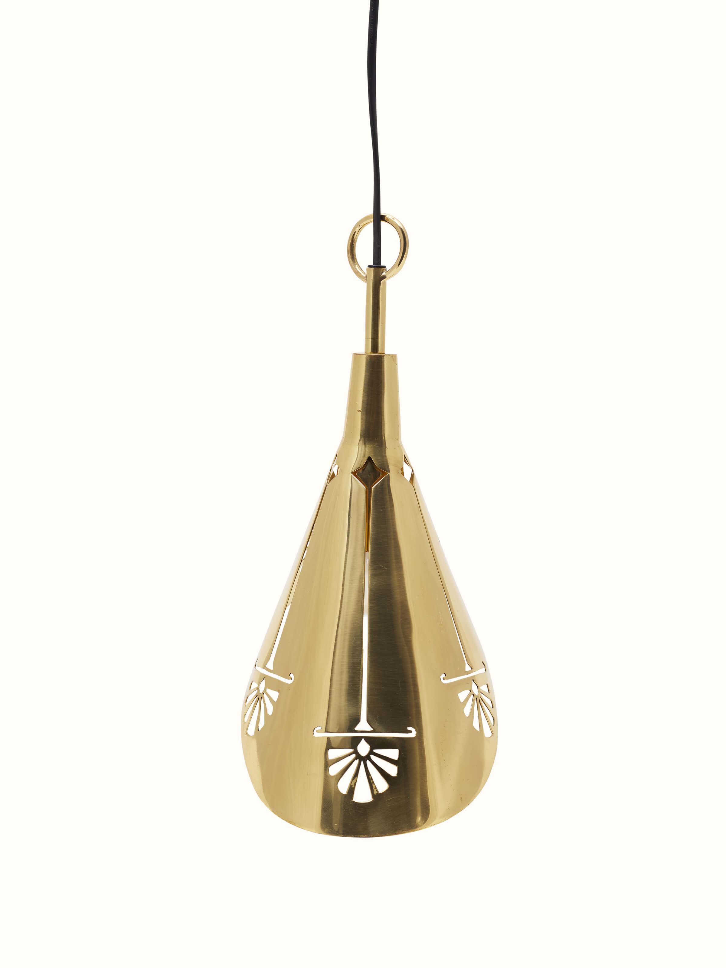 Alternate view of Brassware Tulip Hanging Light featuring its design and how it fits into various settings.