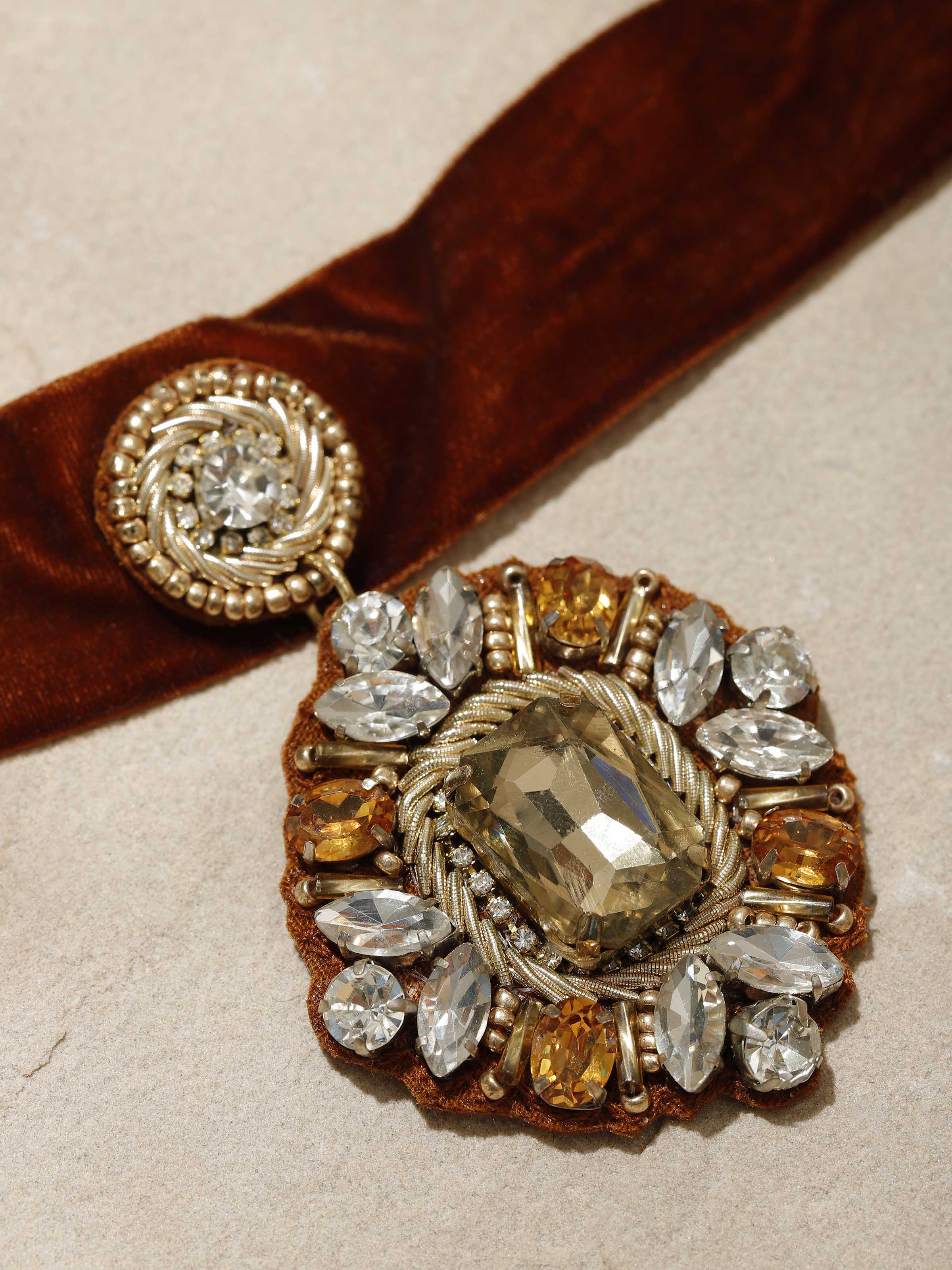 Angled view of Handcrafted Choker featuring elegant design by Swadesh