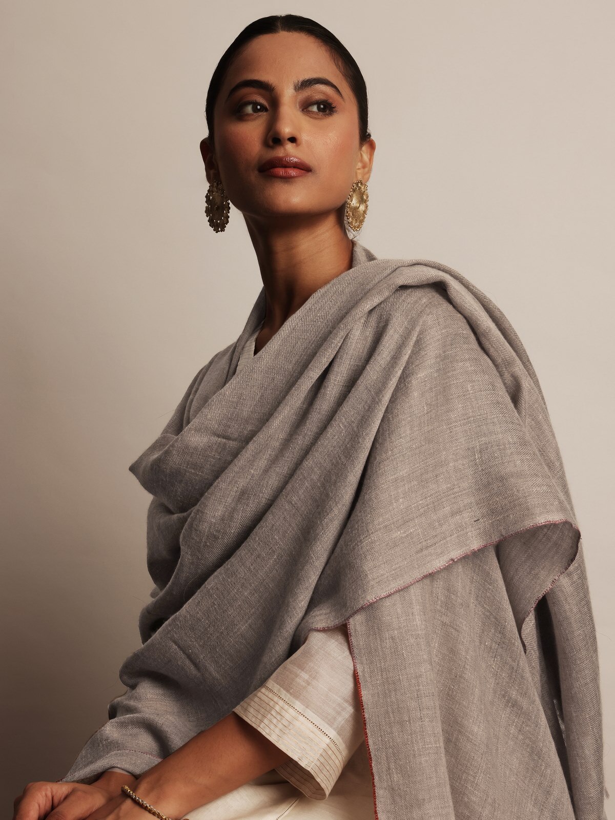 Beige Pashmina Shawl