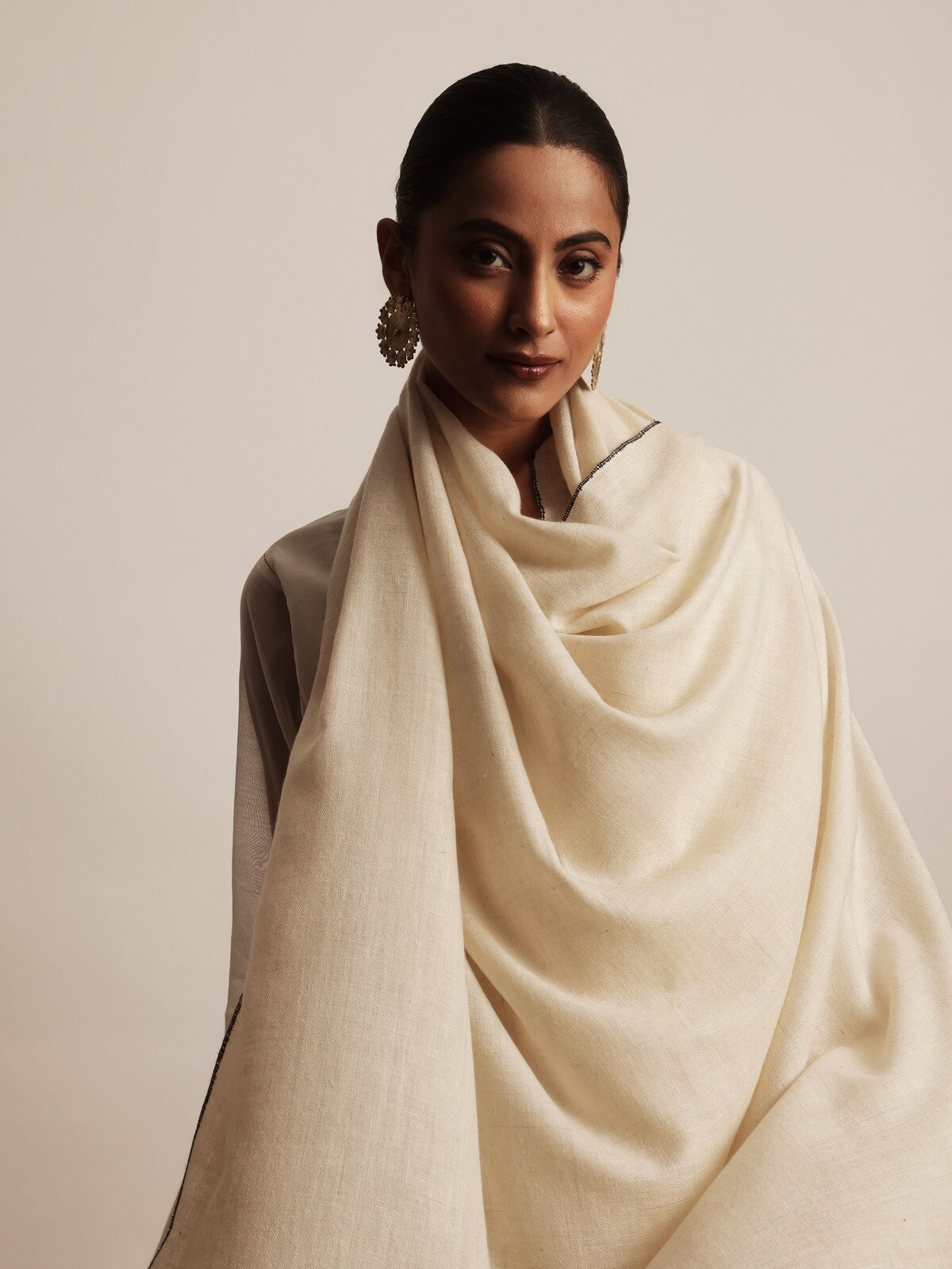 Off-white Pashmina Shawl