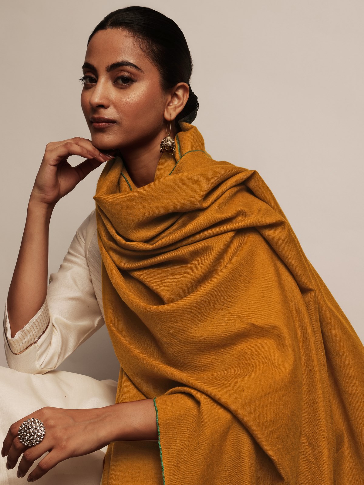 Mustard Pashmina Shawl