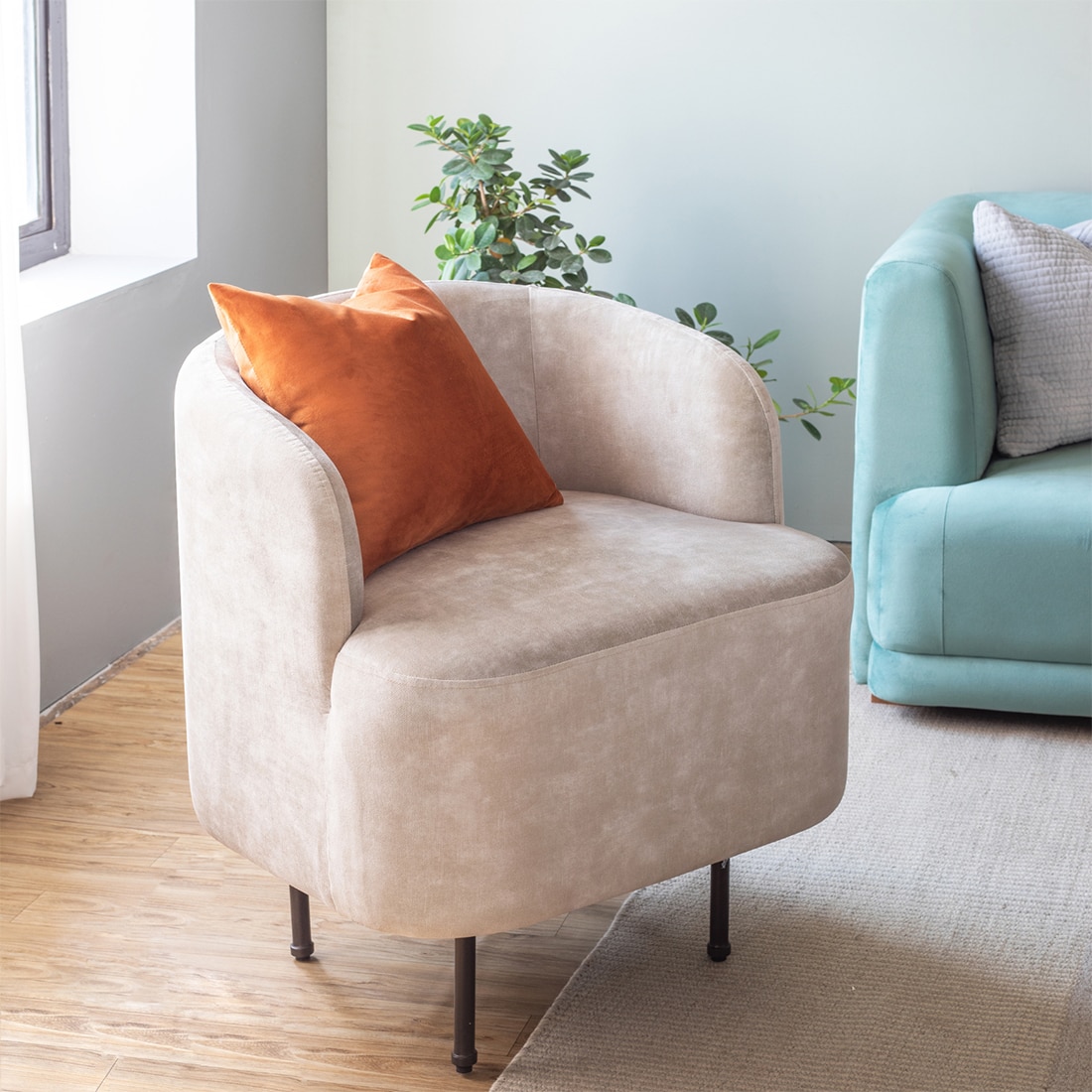 Katashi Lounge Chair Textured Beige