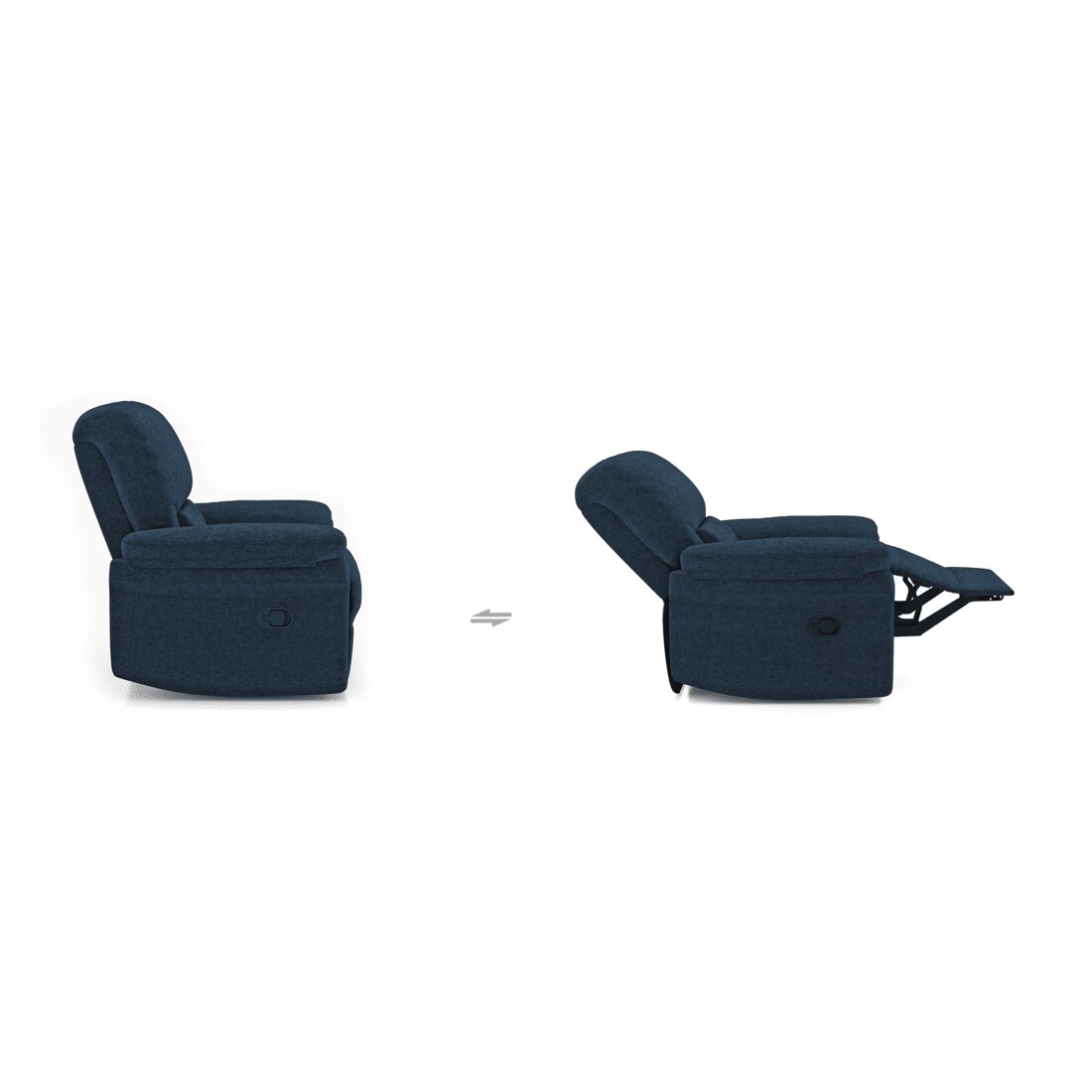 Bernice One Seater Recliner in Capri Blue Colour