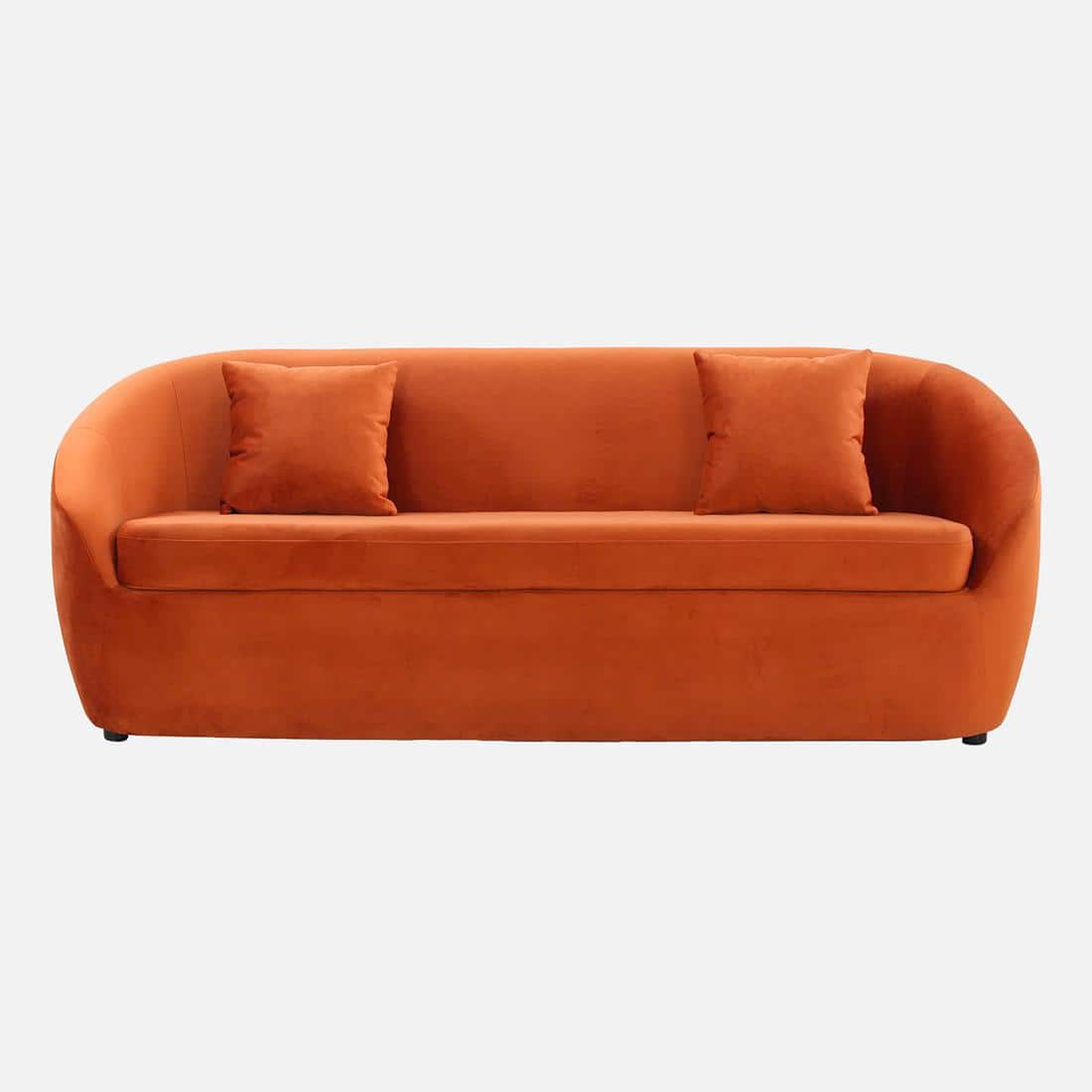 Davis Fabric Sofa (Orange)