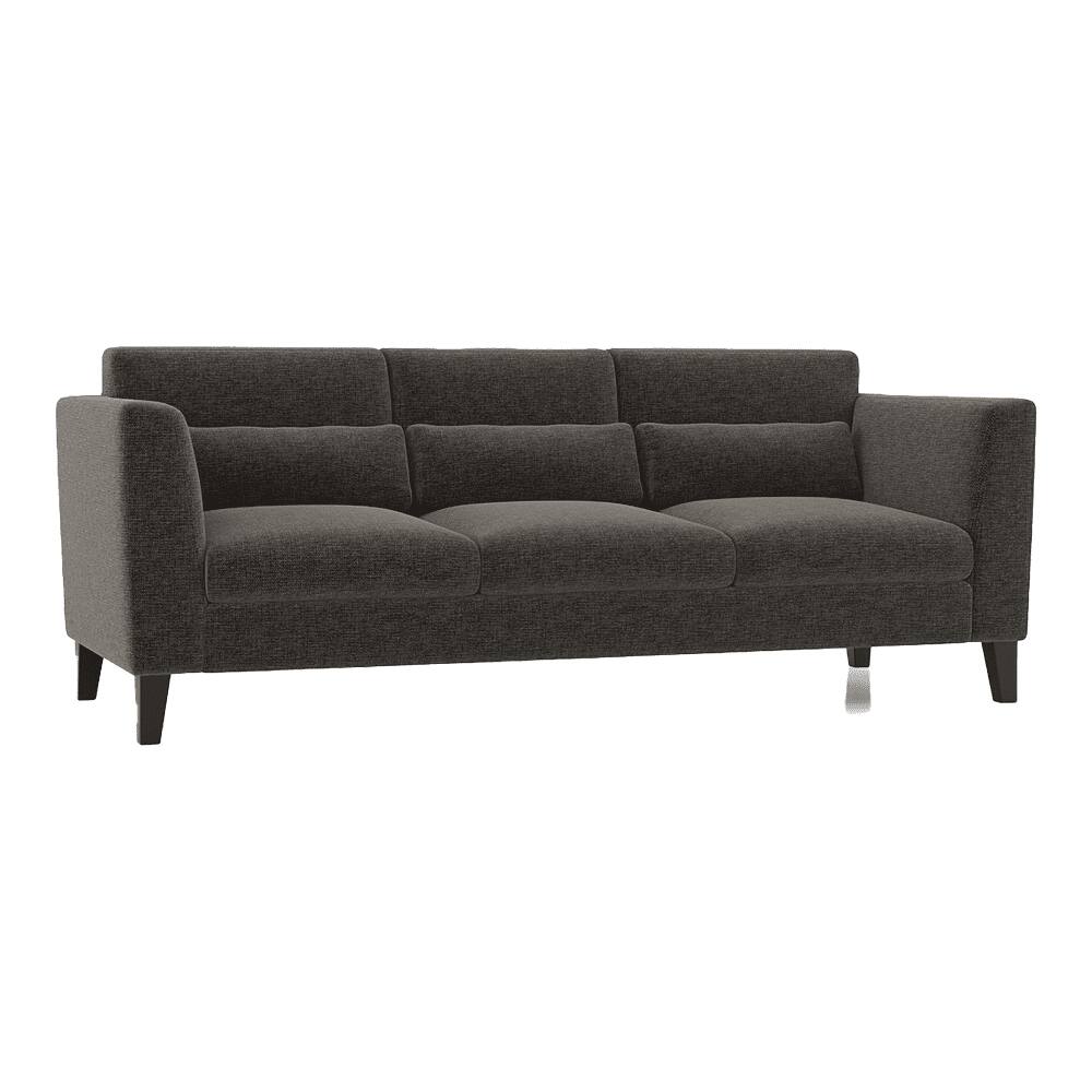 Lewis Sofa Set (Colour : Smoke Grey, Cushion : Soft, Seater : 3+2+1)