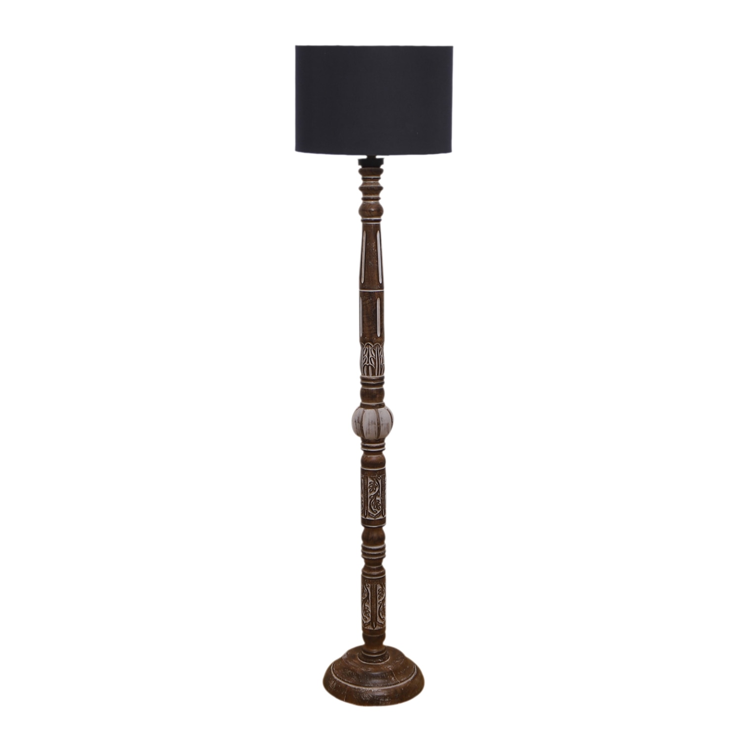 Devansh Wooden Floor Lamp
