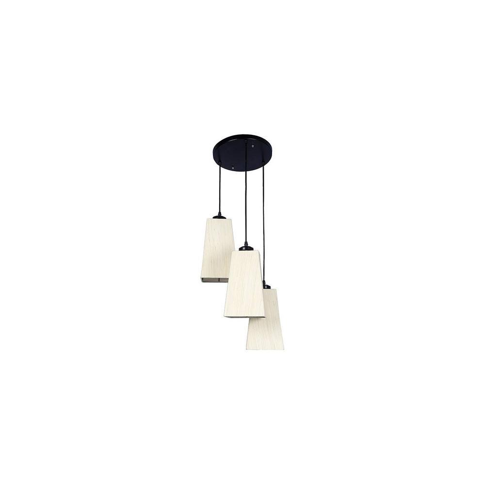 Memphis Off White Fabric Cluster Hanging Light