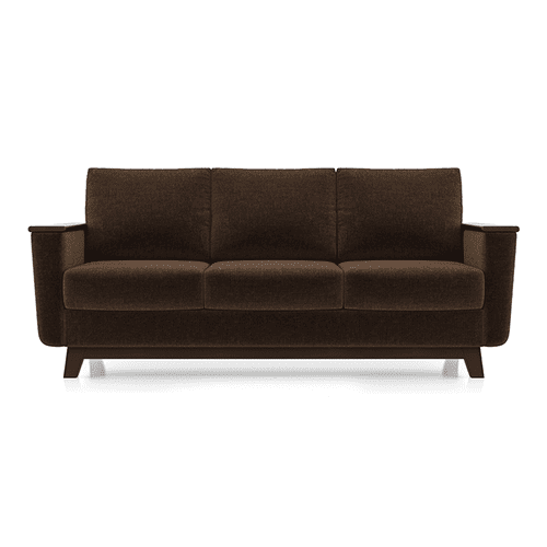 Corby Premium 3 Seater Fabric Sofa in Dark Earth Colour