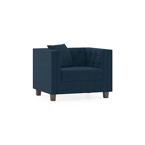 Windsor Premium 1 Seater Fabric Sofa in Indigo Blue Colour