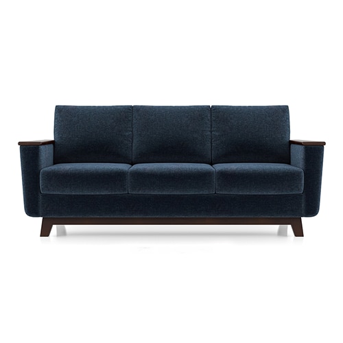 Corby Premium 3 Seater Fabric Sofa in Cobalt Colour