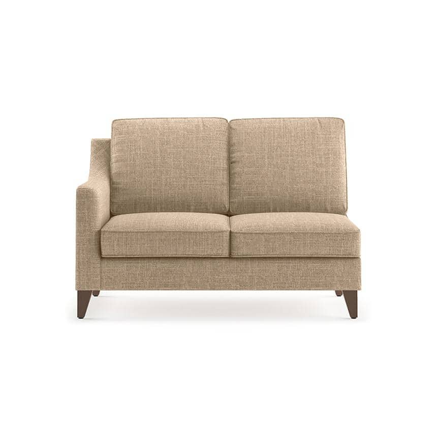 Abbey Sectional Sofa (Colour : Sandshell Beige, Cushion : Soft, Seater : Right Aligned 2 Seater + Right Aligned Chaise)