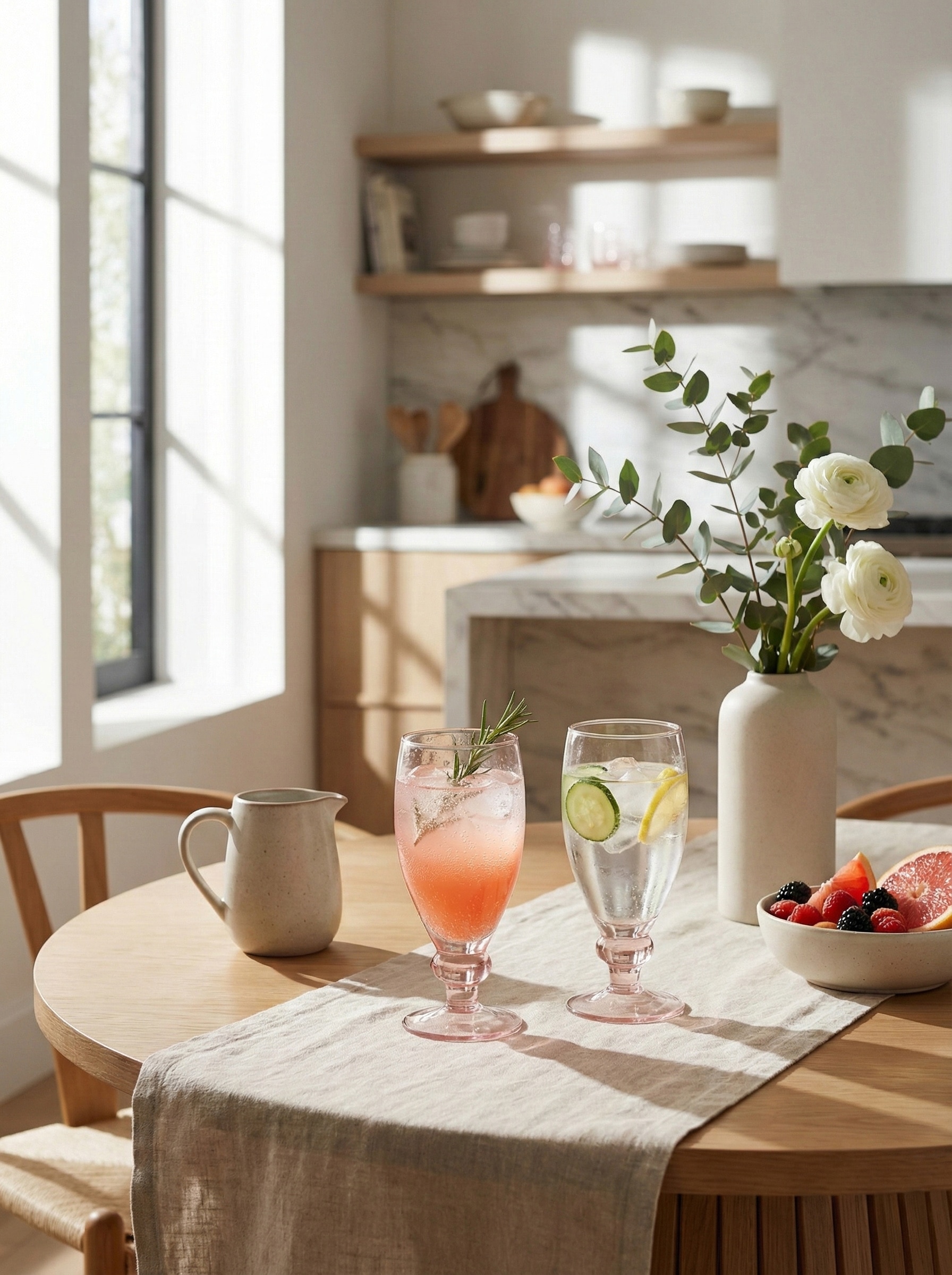 Glass-worked wine glass set of two with handcrafted decorative design