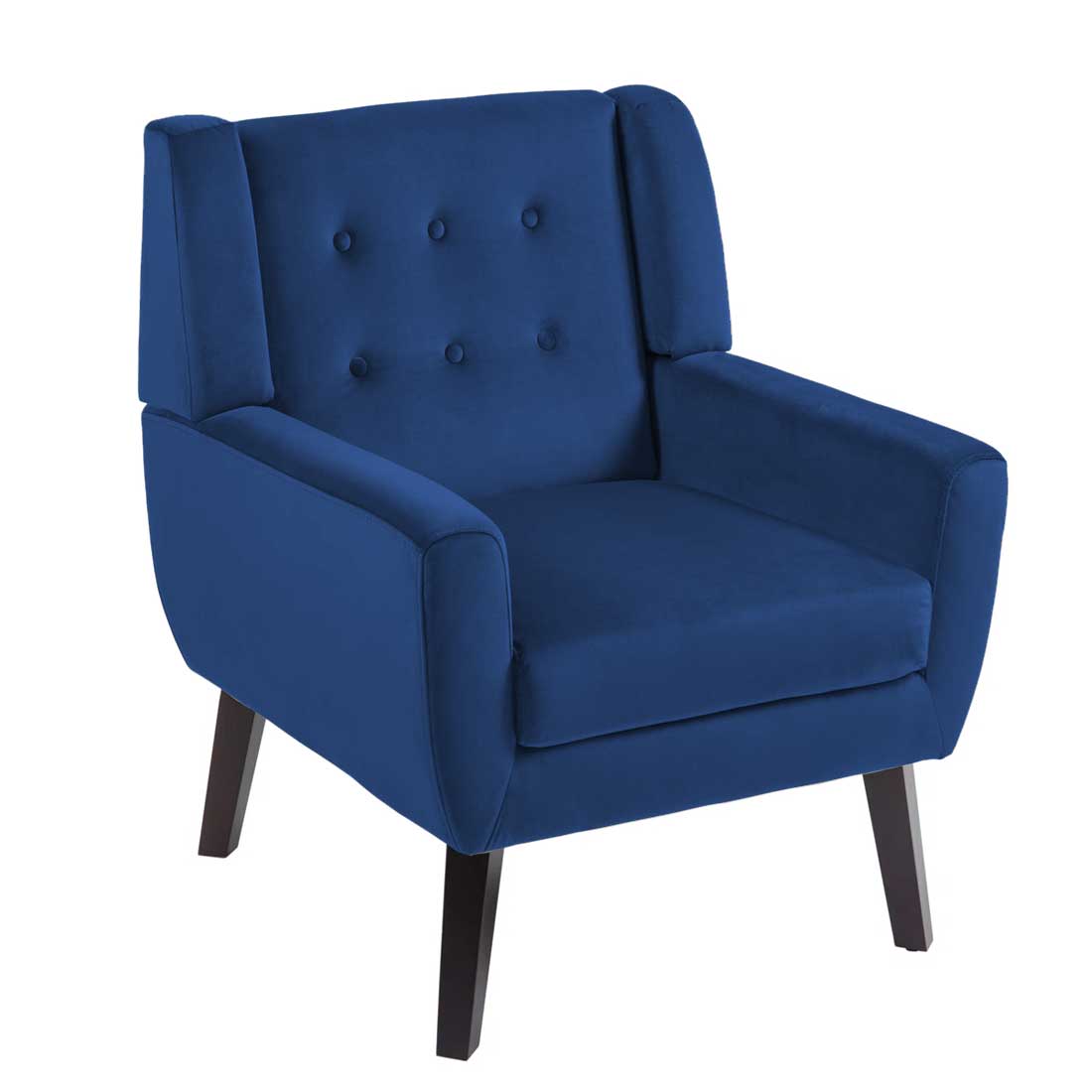 Derel Accent Chair in Navy Blue Colour